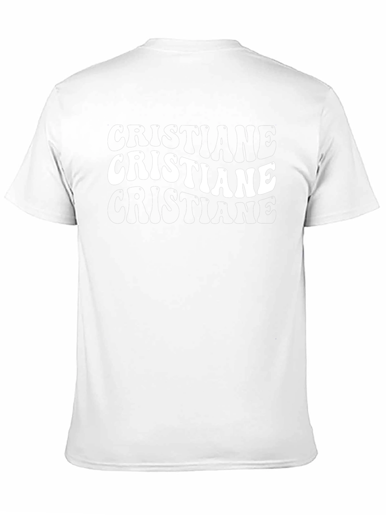 Cristiane Black Graphic Tee - Retro Style