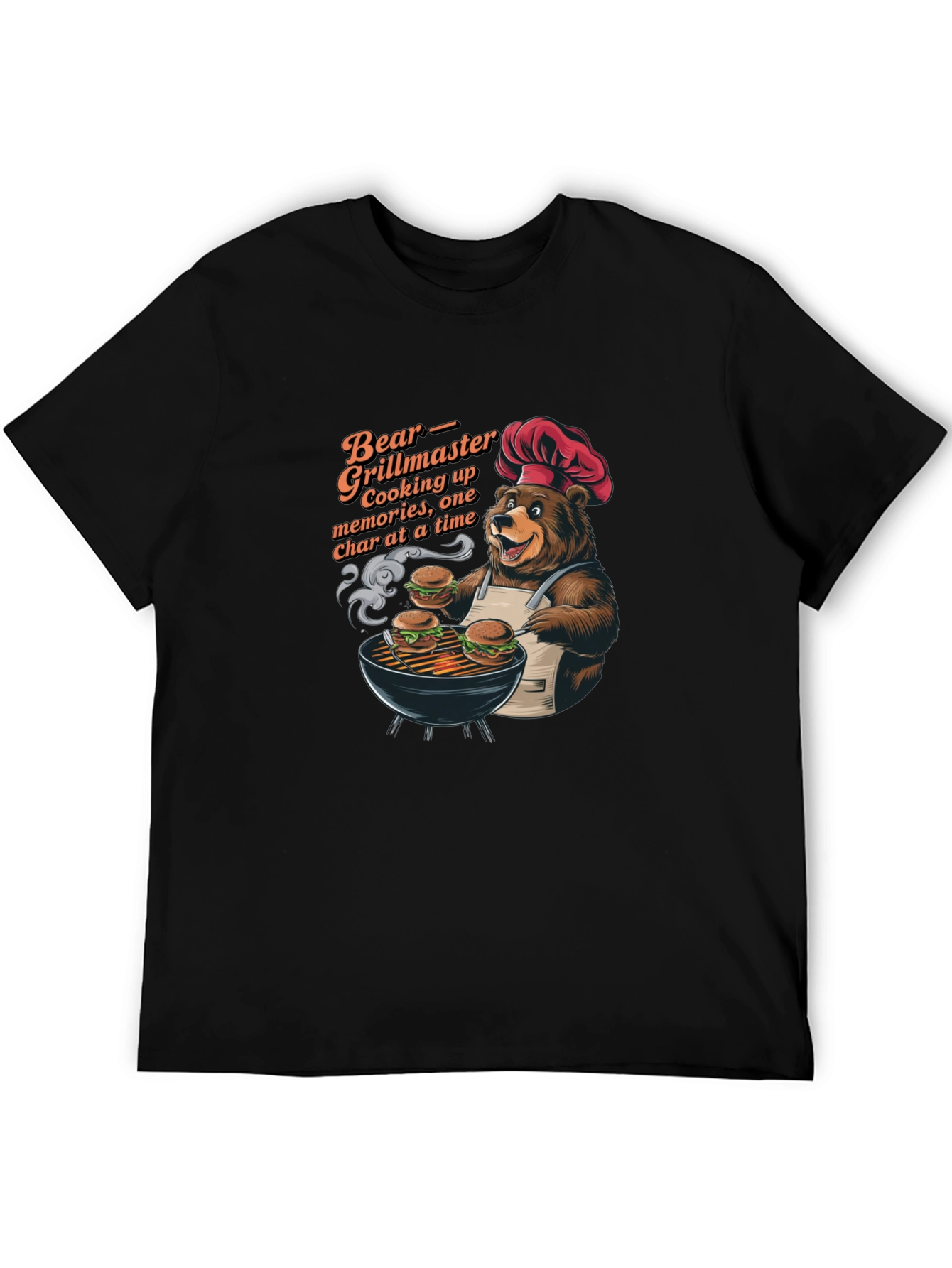 Bear Grillmaster T-Shirt: One Char at a Time!