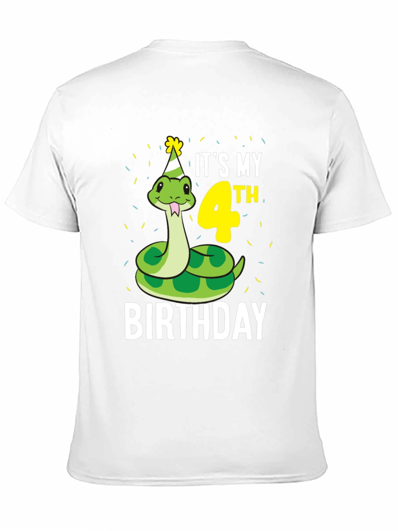 Its My 4th Birthday Snake T-Shirt