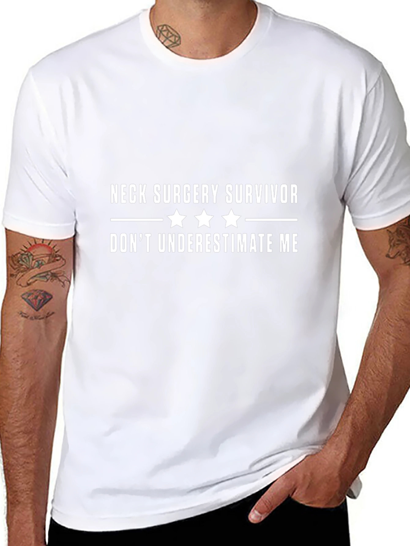 Neck Surgery Survivor T-Shirt - Dont Underestimate Me