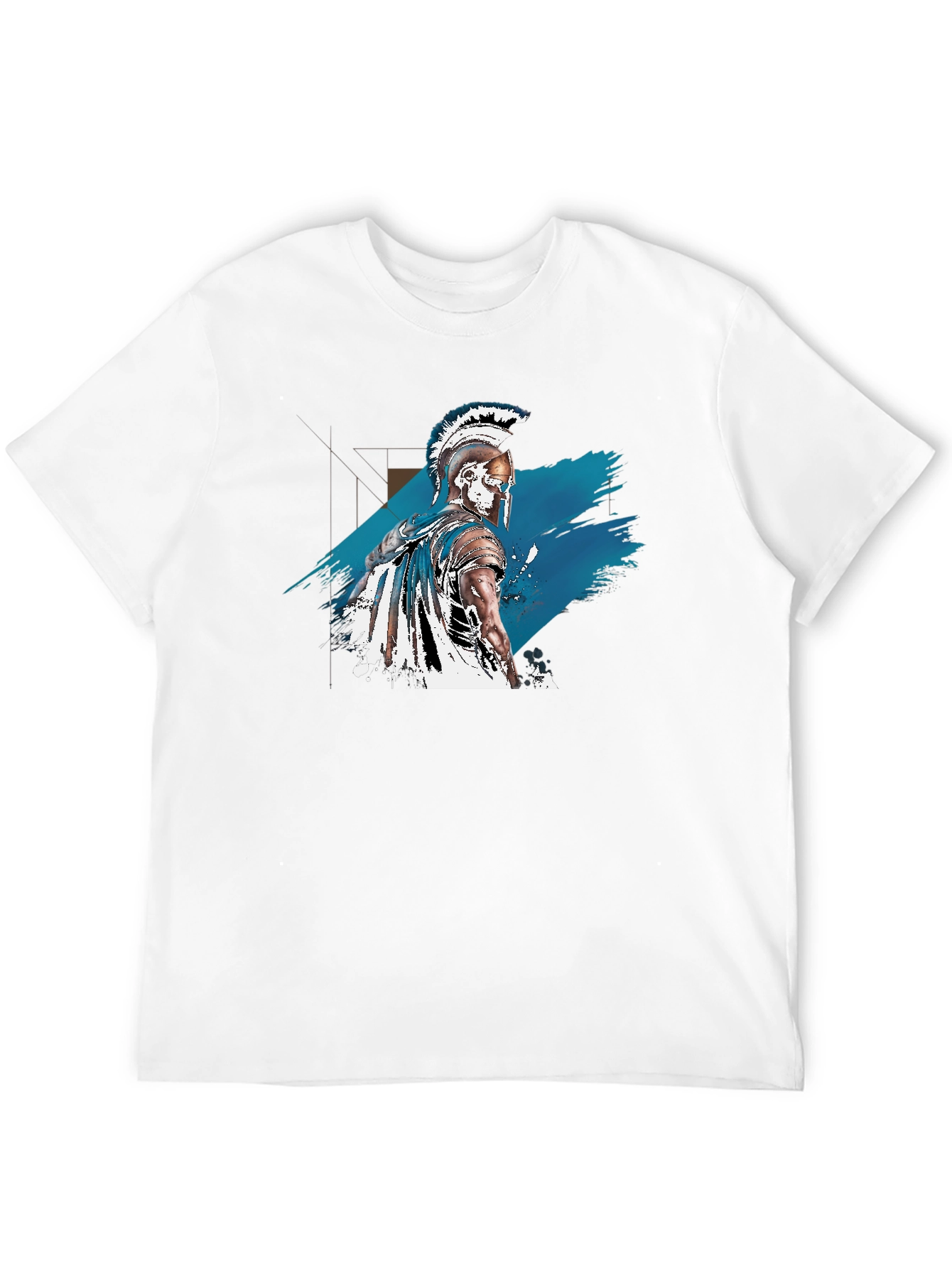 Spartan Warrior Graphic Tee - Black