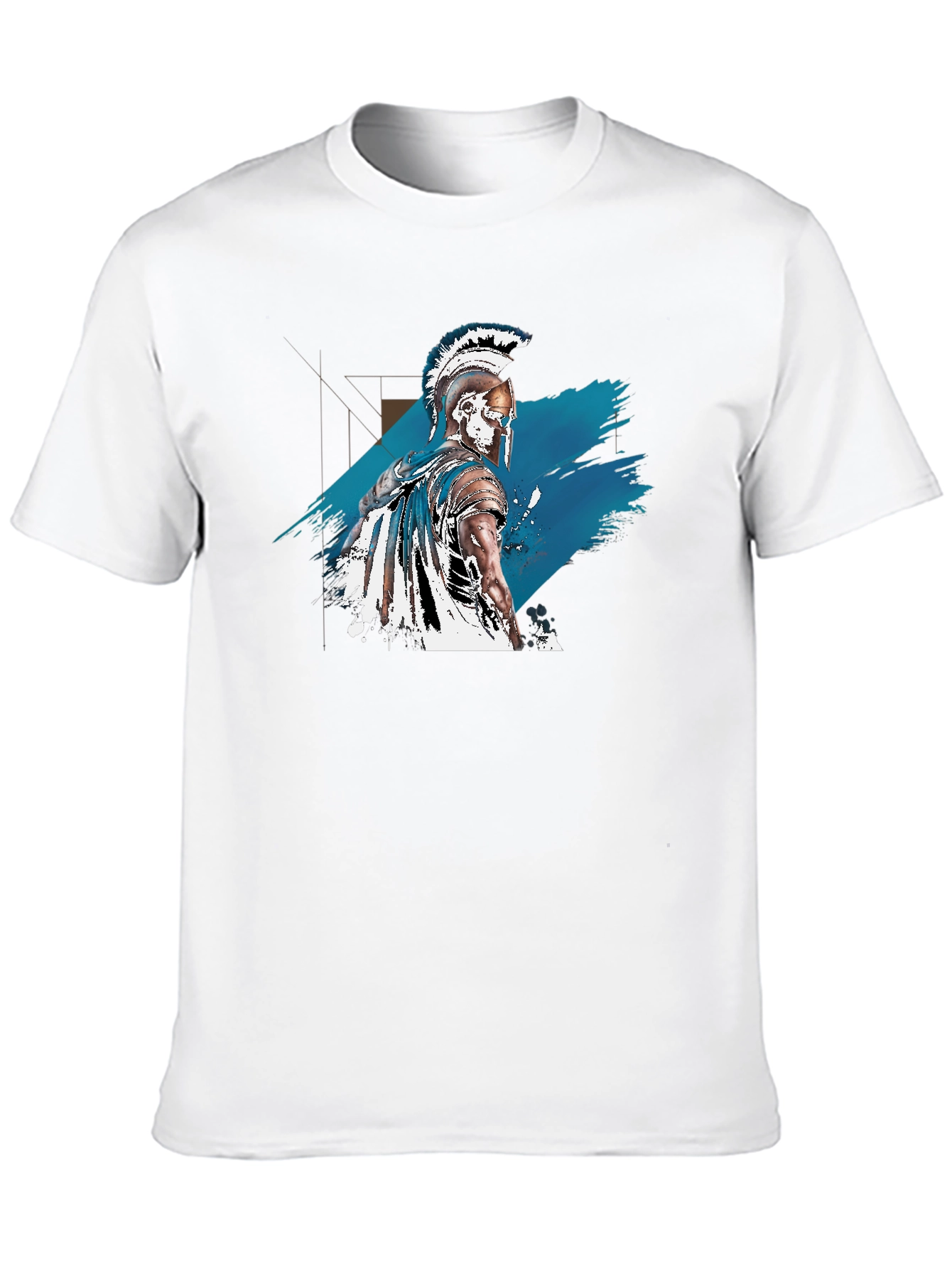 Spartan Warrior Graphic Tee - Black