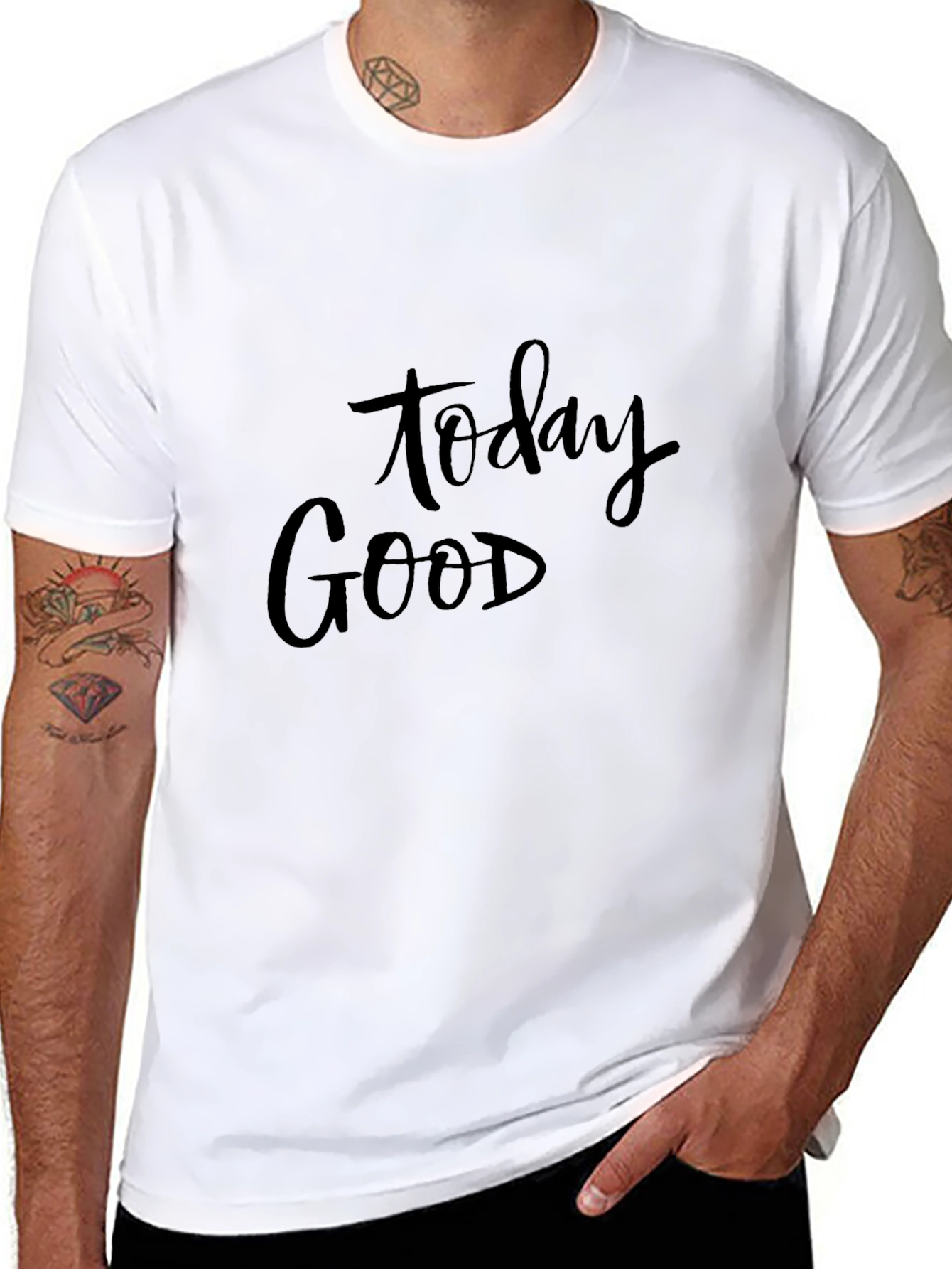 Today is a Good Day Graphic Tee - Black