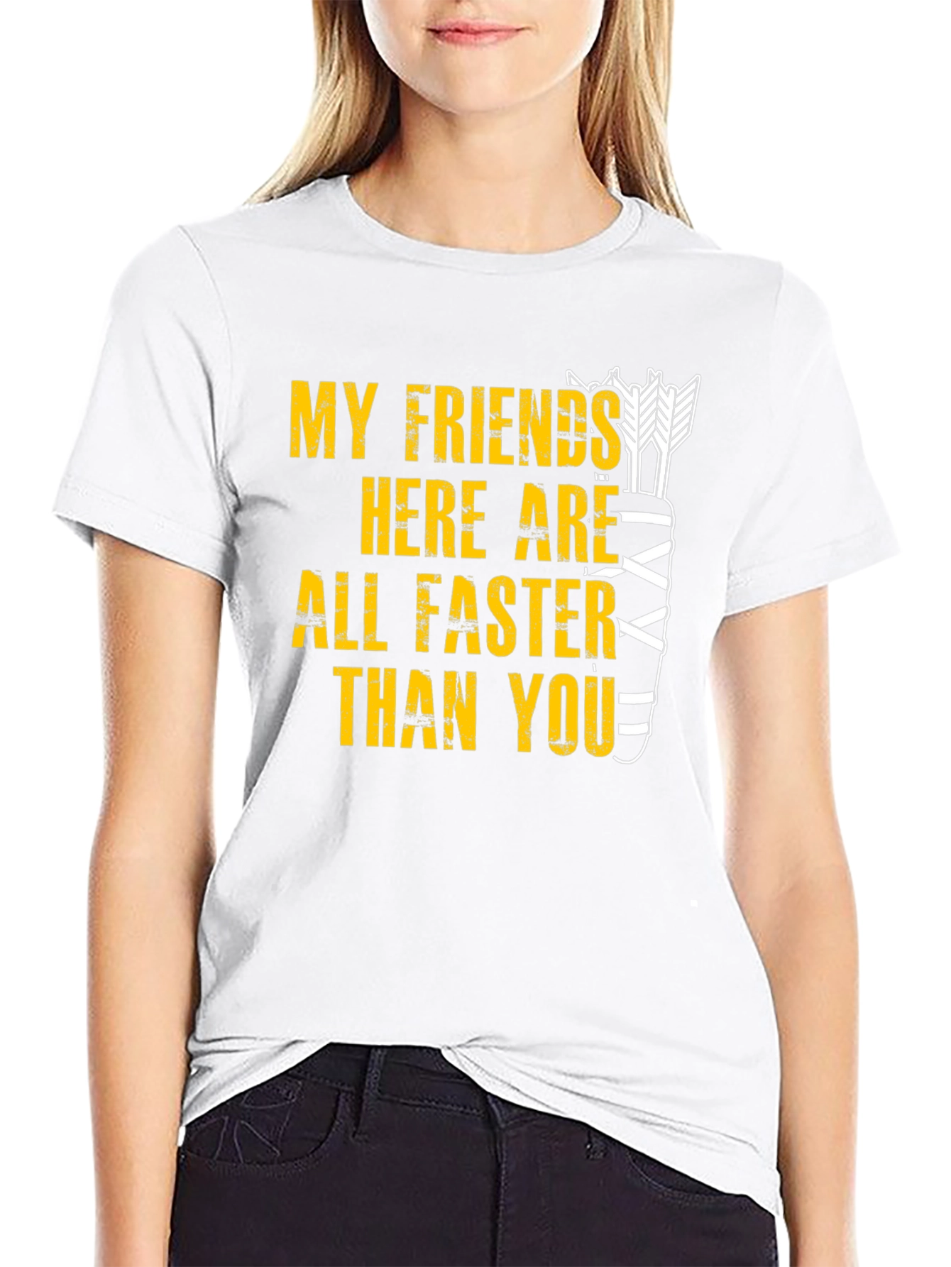Funny Archery T-Shirt: My Friends Are Faster Than You