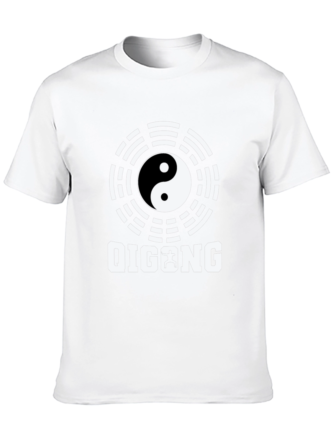 Qigong Yin Yang Graphic Black T-Shirt