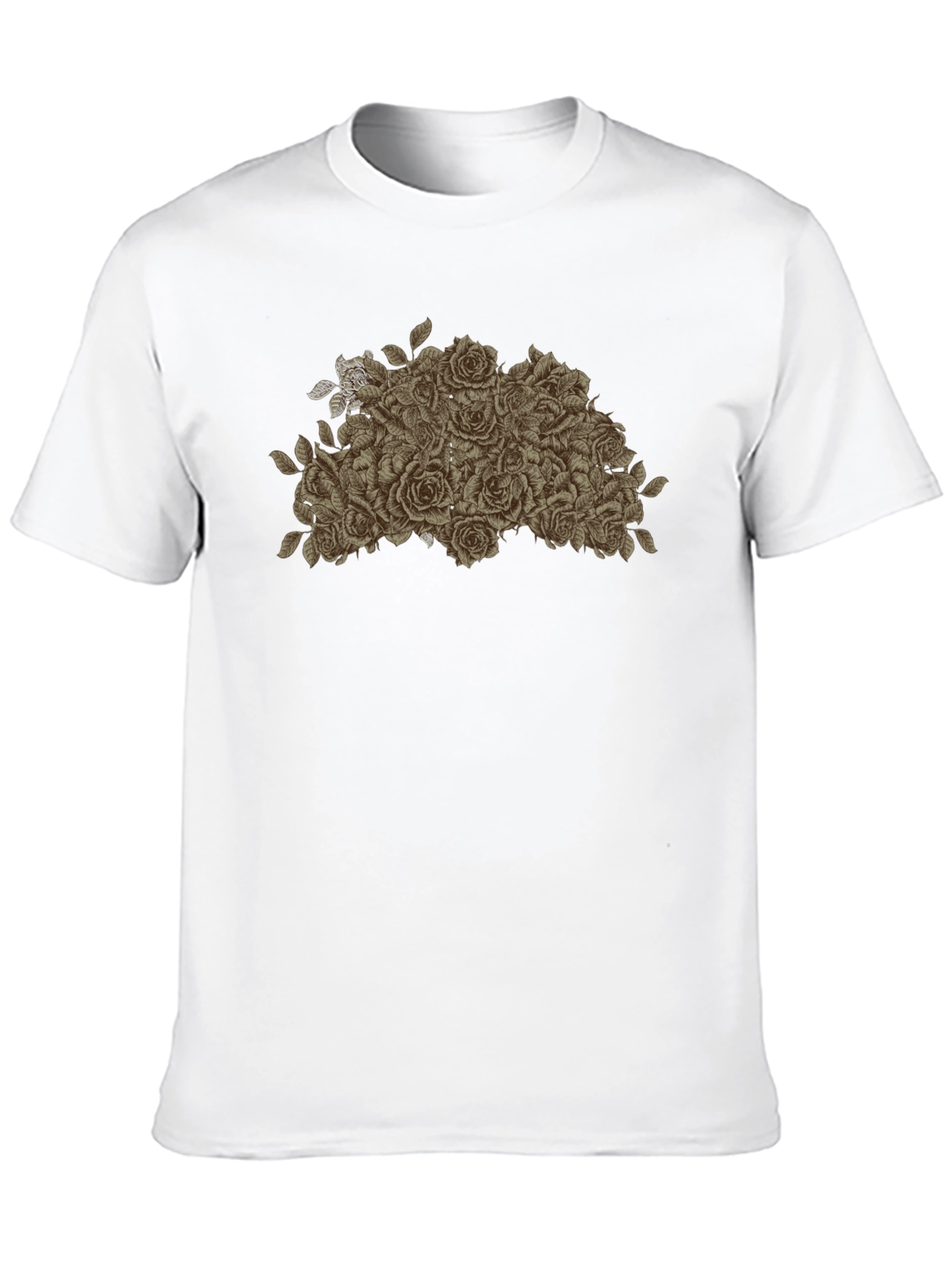 Rose Bouquet Graphic Tee - Stylish Floral Design