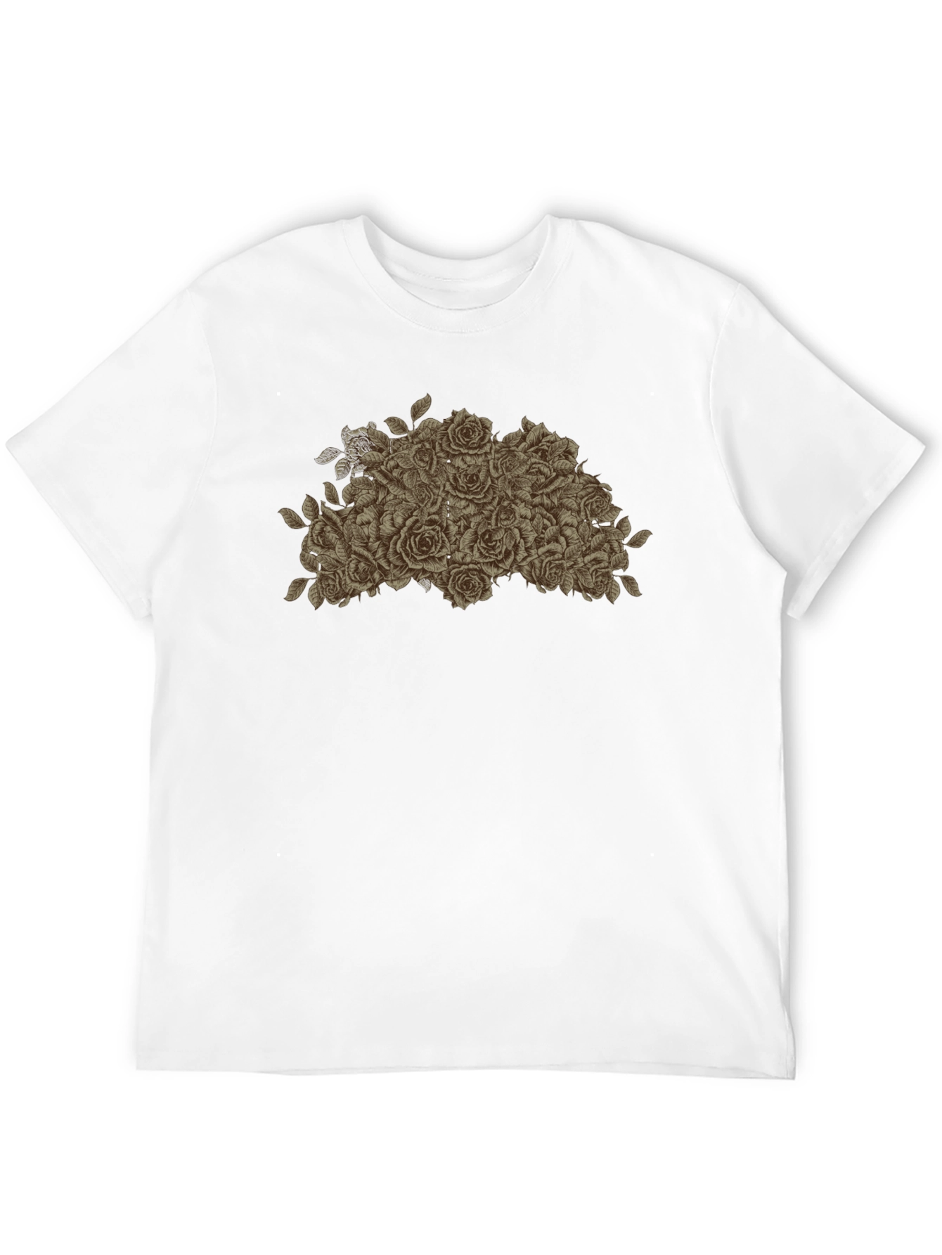 Rose Bouquet Graphic Tee - Stylish Floral Design