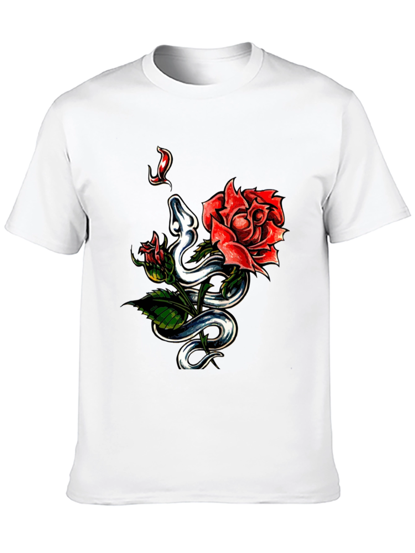 Snake & Rose Graphic Tee