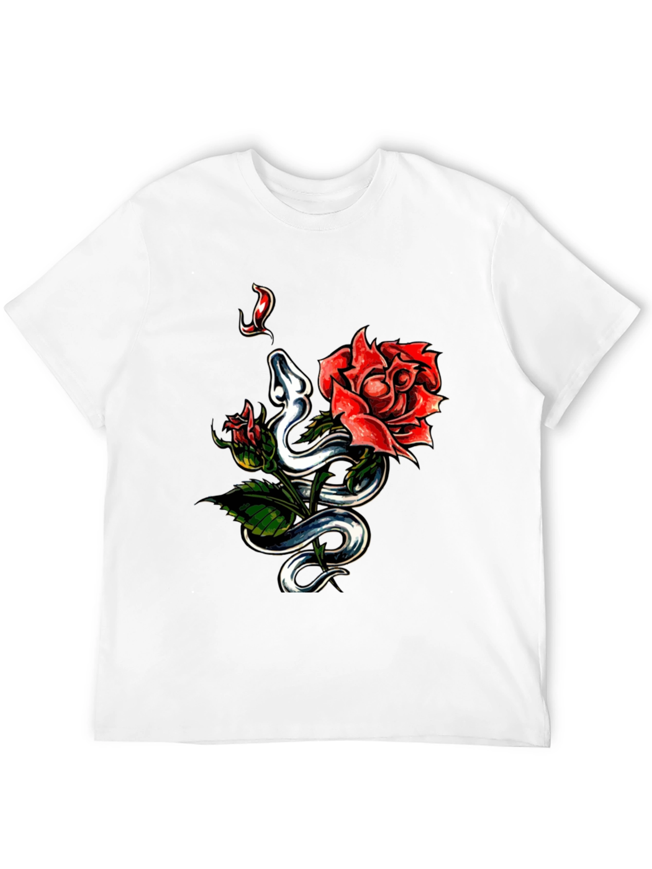 Snake & Rose Graphic Tee