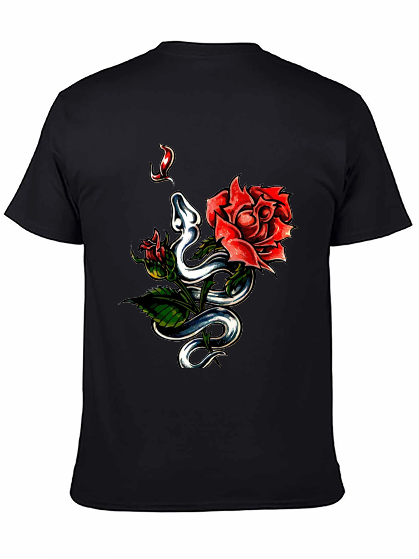 Snake & Rose Graphic Tee