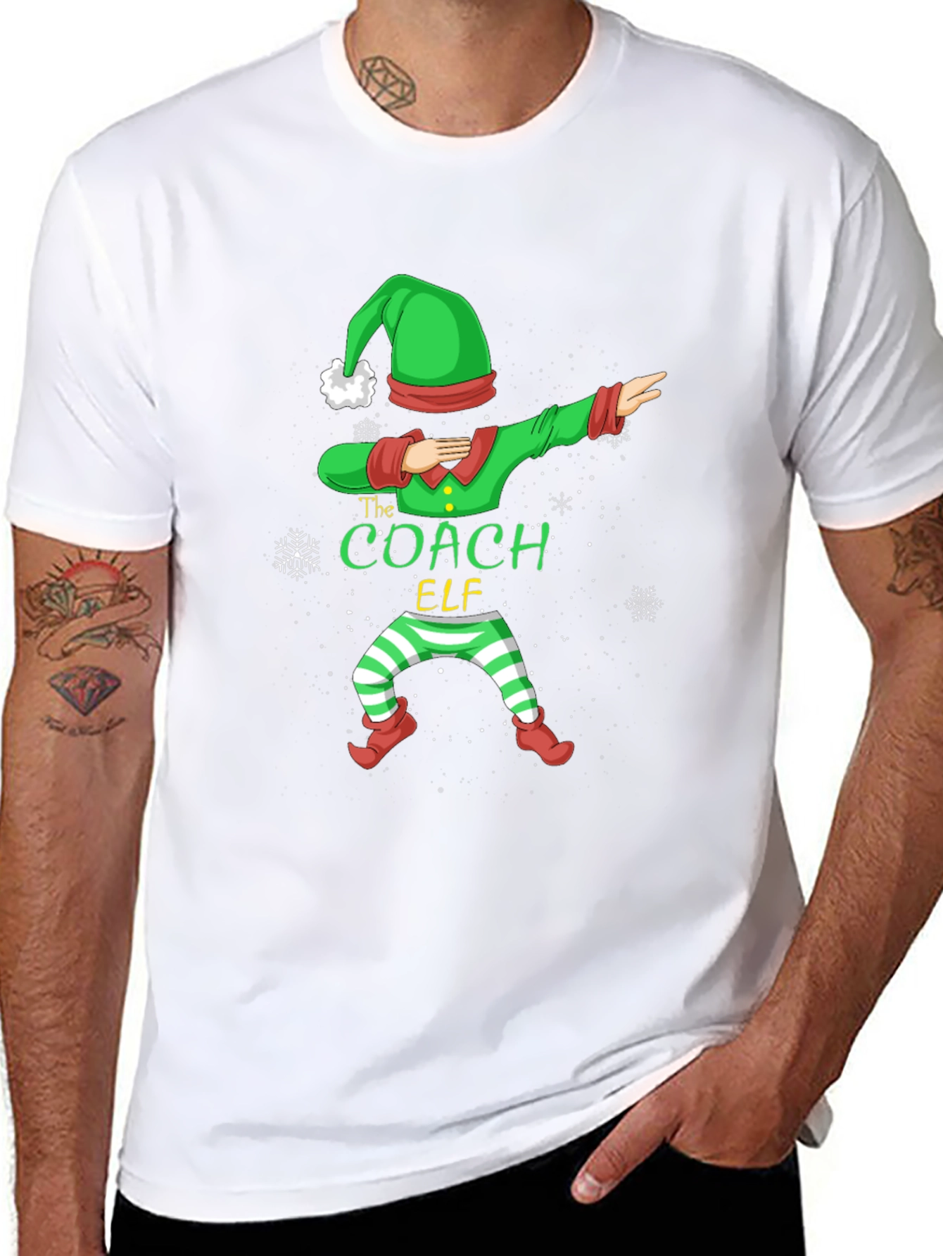 The Coach Elf T-Shirt - Holiday Dabbing Design