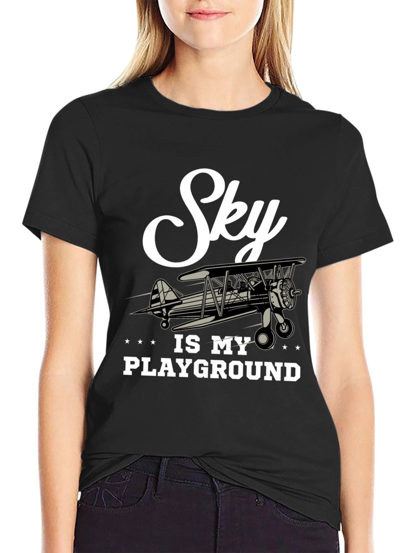 Sky is My Playground T-Shirt - Aviation Lover