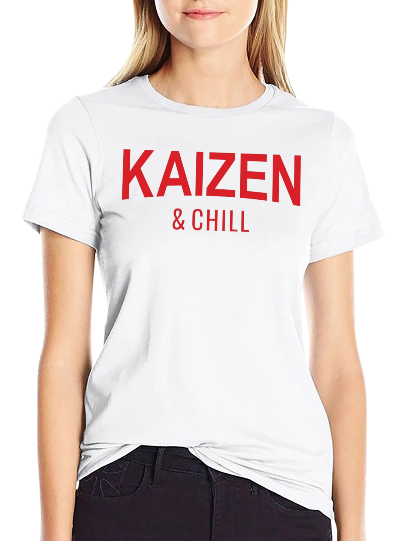 Kaizen & Chill Graphic Tee - Black Cotton T-Shirt
