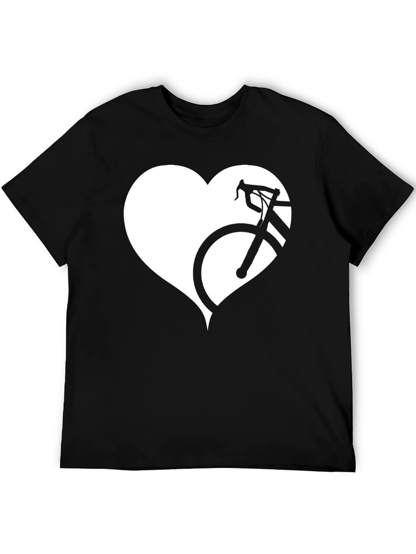Cycling Heart T-Shirt - Black Bike Love Tee