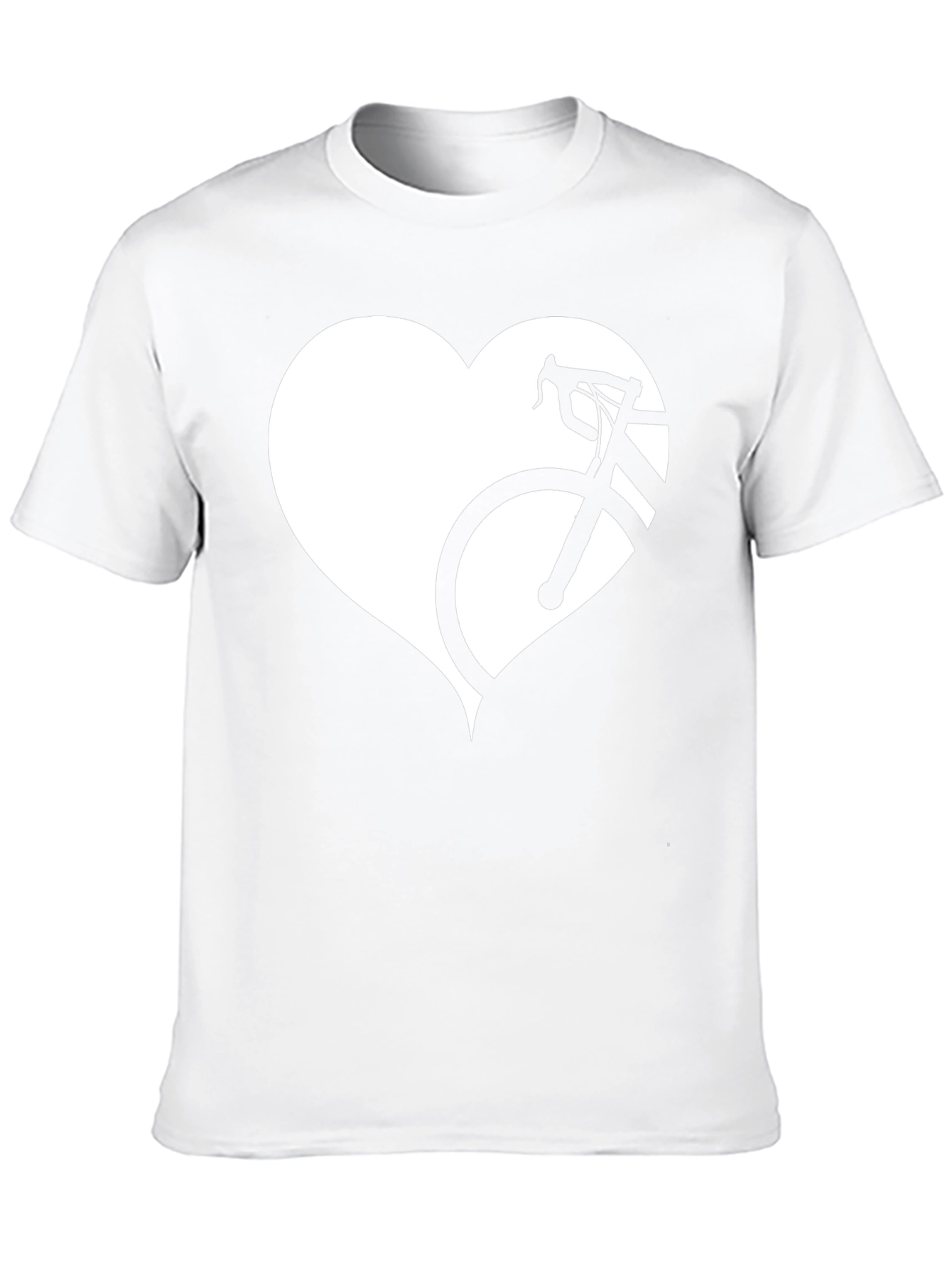 Cycling Heart T-Shirt - Black Bike Love Tee