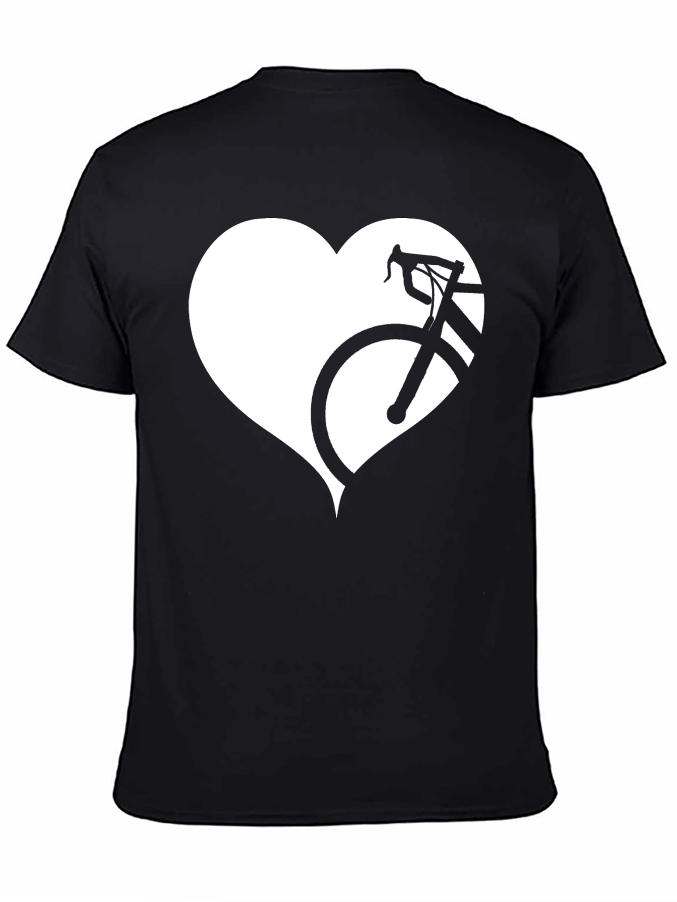 Cycling Heart T-Shirt - Black Bike Love Tee