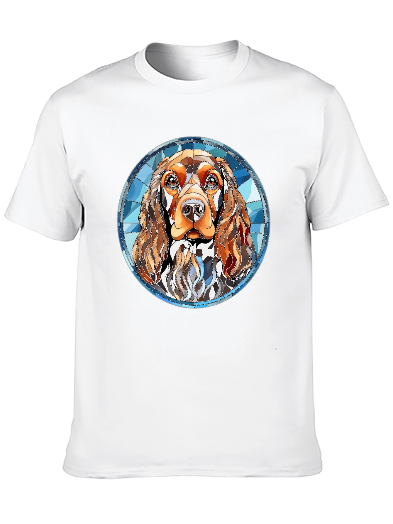 Cocker Spaniel Stained Glass Style T-Shirt
