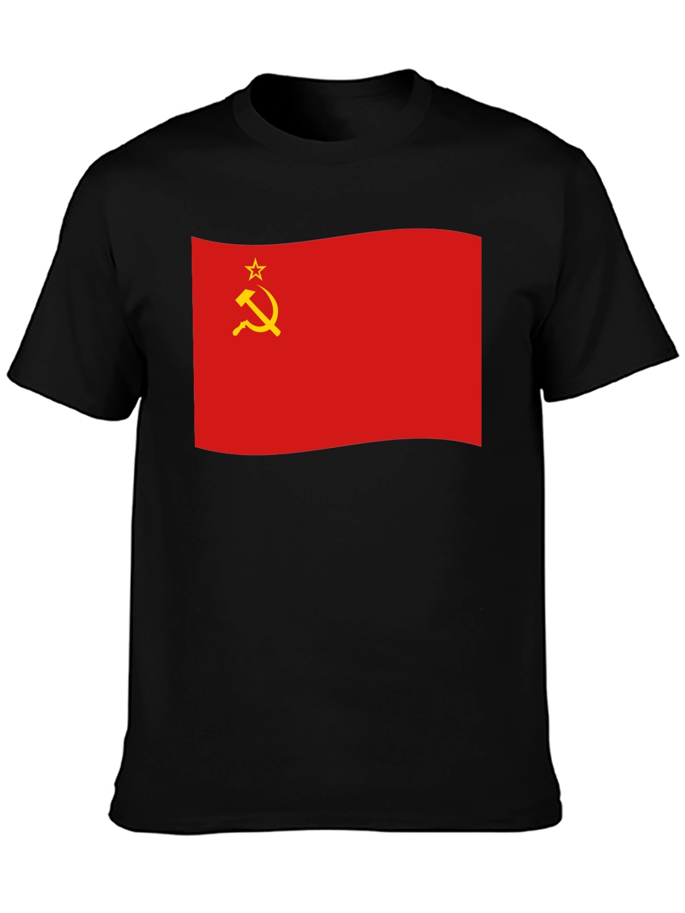 Soviet Union Flag Black T-Shirt