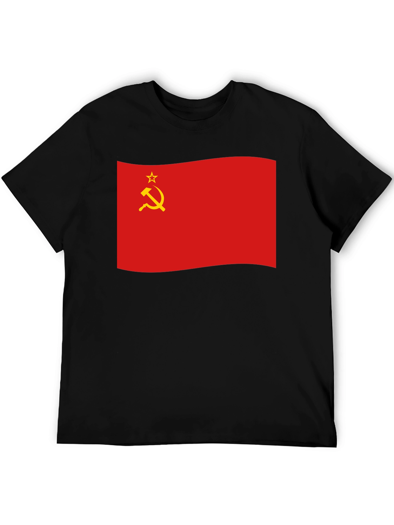 Soviet Union Flag Black T-Shirt