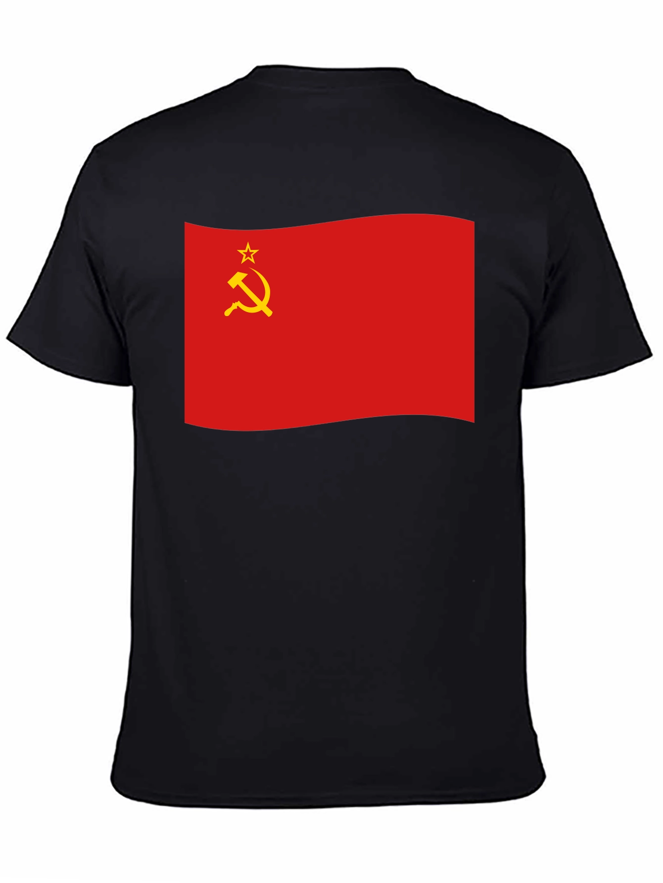 Soviet Union Flag Black T-Shirt