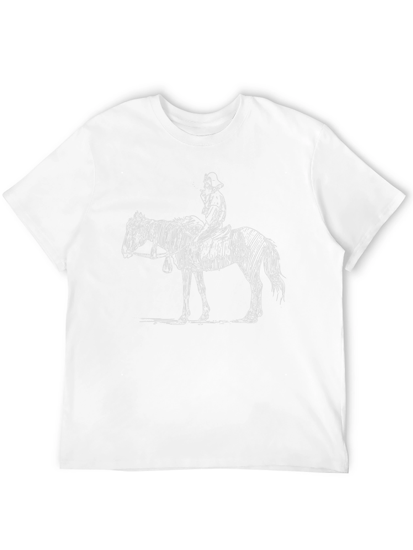 Cowboy Sketch Black T-Shirt