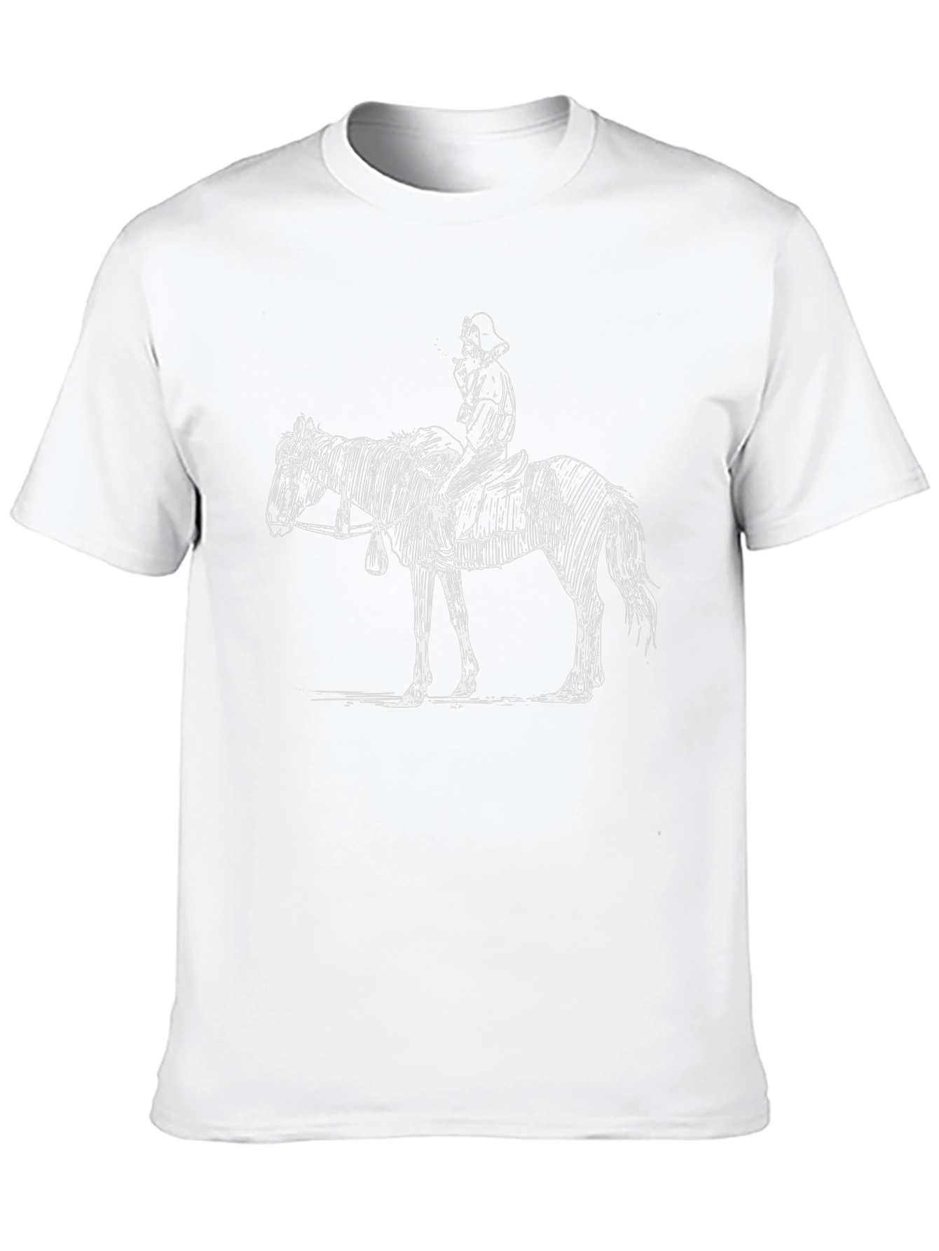 Cowboy Sketch Black T-Shirt