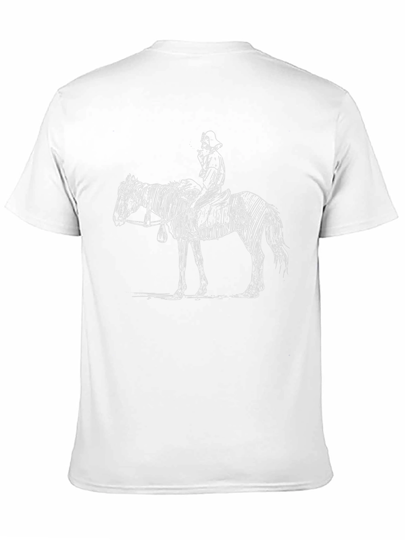 Cowboy Sketch Black T-Shirt
