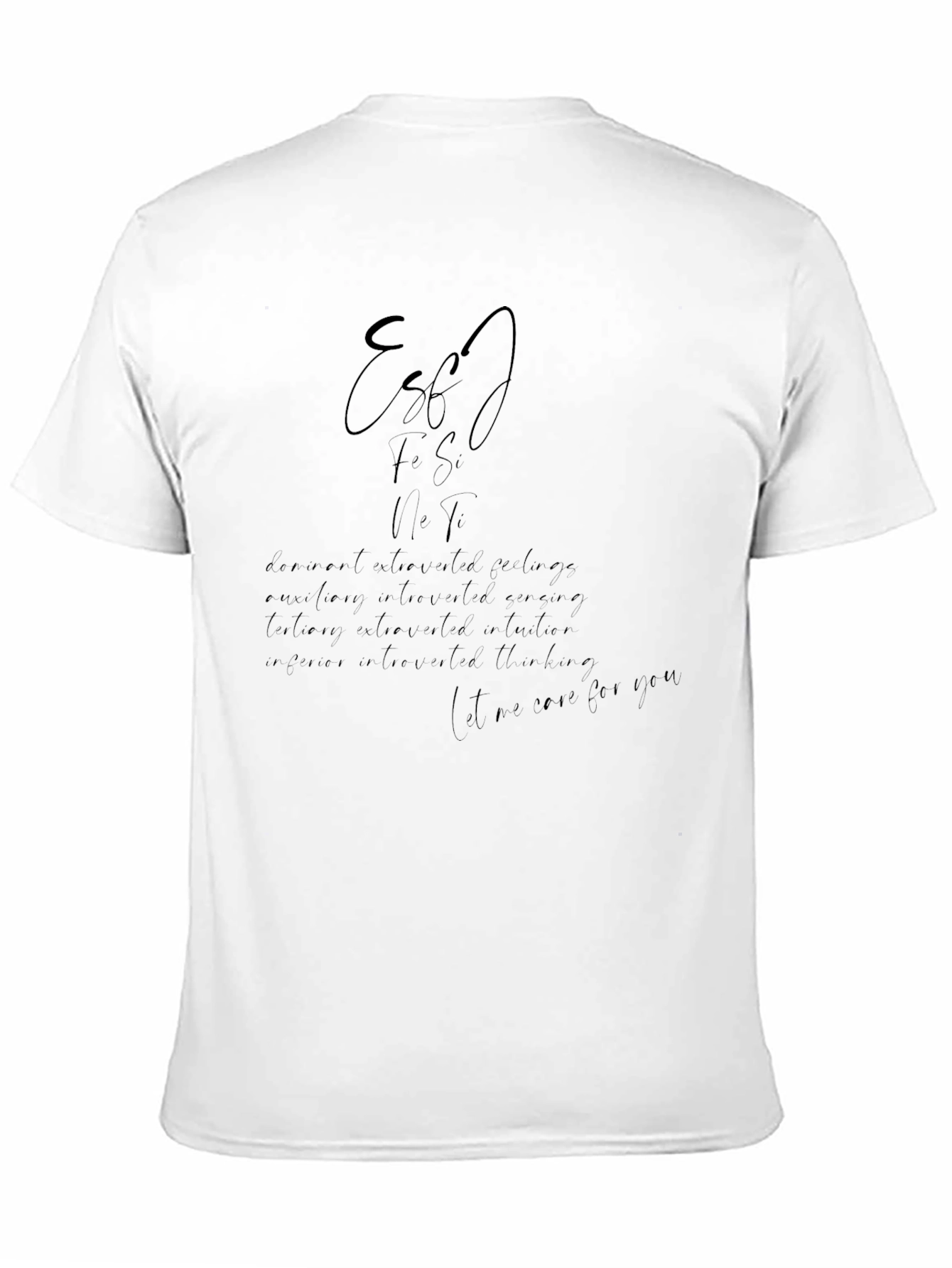 Stylish Black T-Shirt with Artistic Text Design