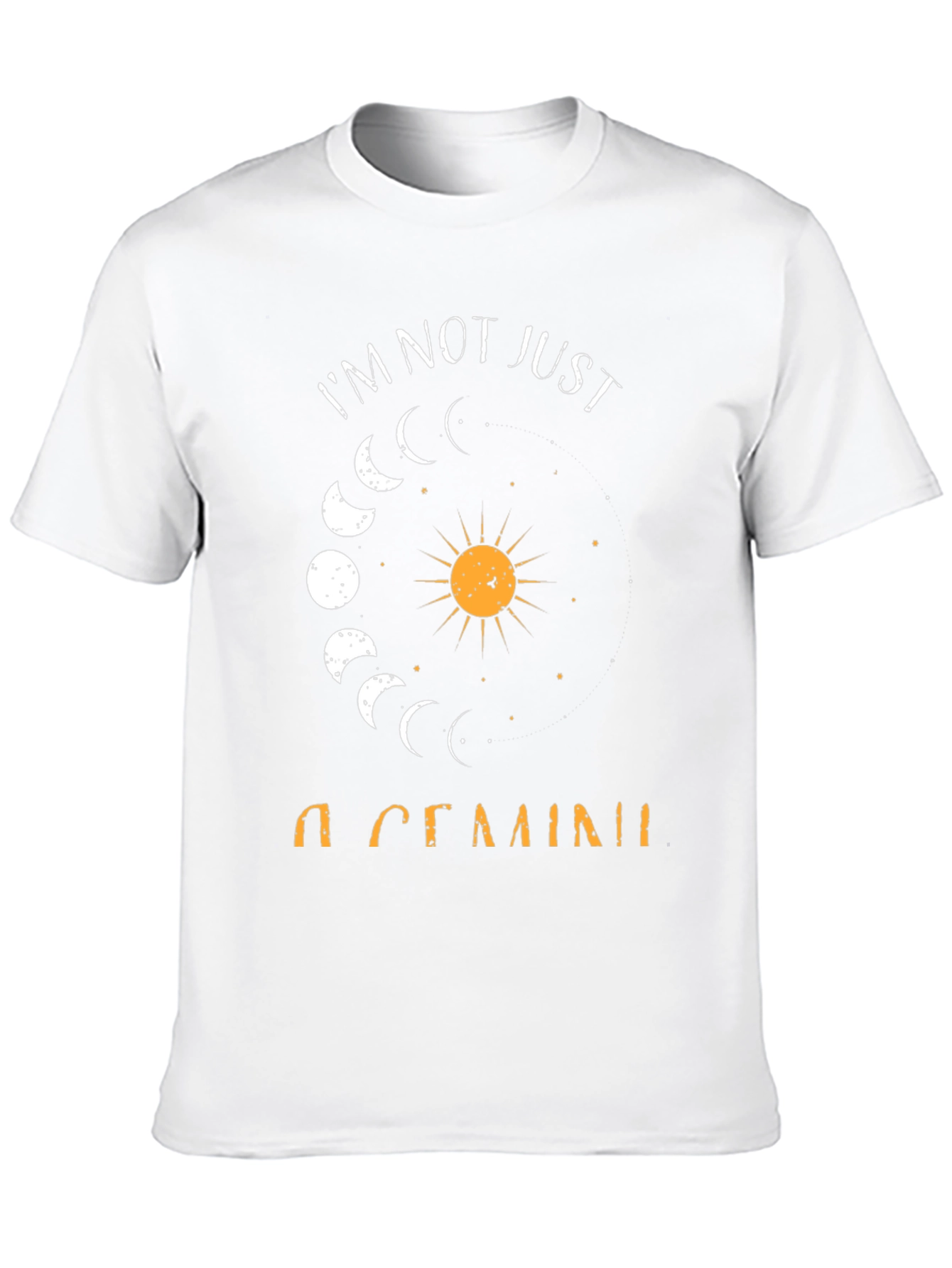 Gemini Zodiac Black Graphic Tee