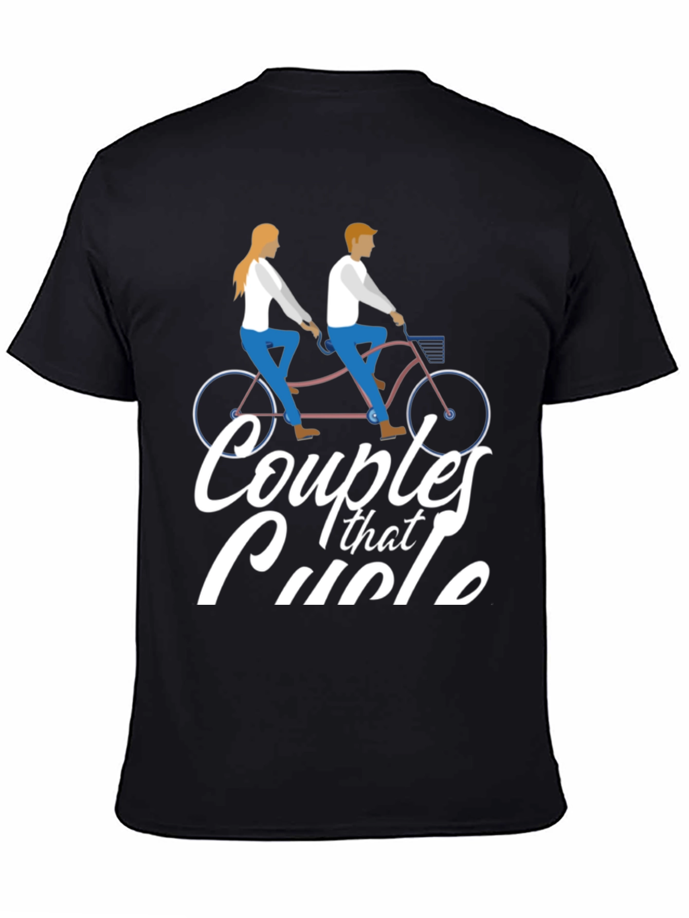 Couples That Cycle T-Shirt - Tandem Bike Design