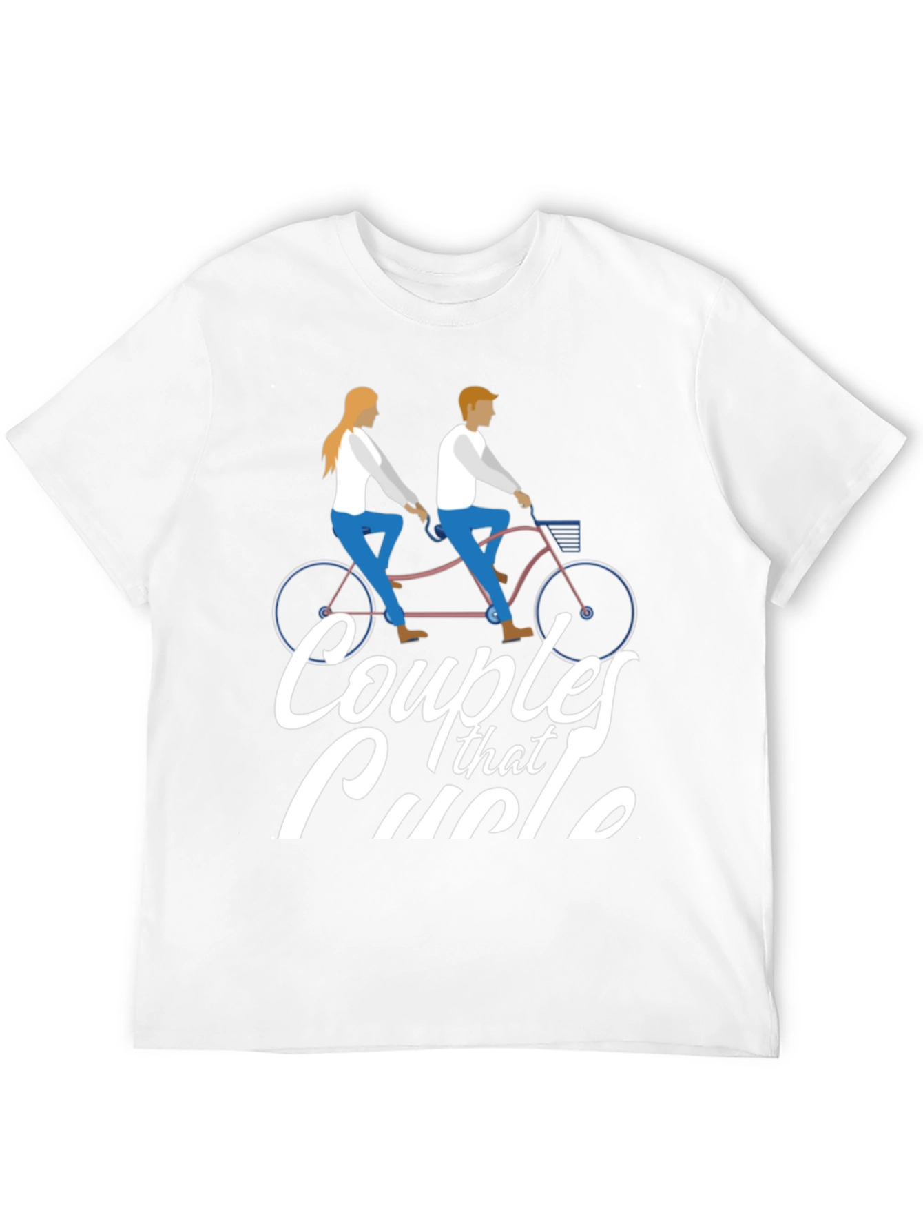 Couples That Cycle T-Shirt - Tandem Bike Design