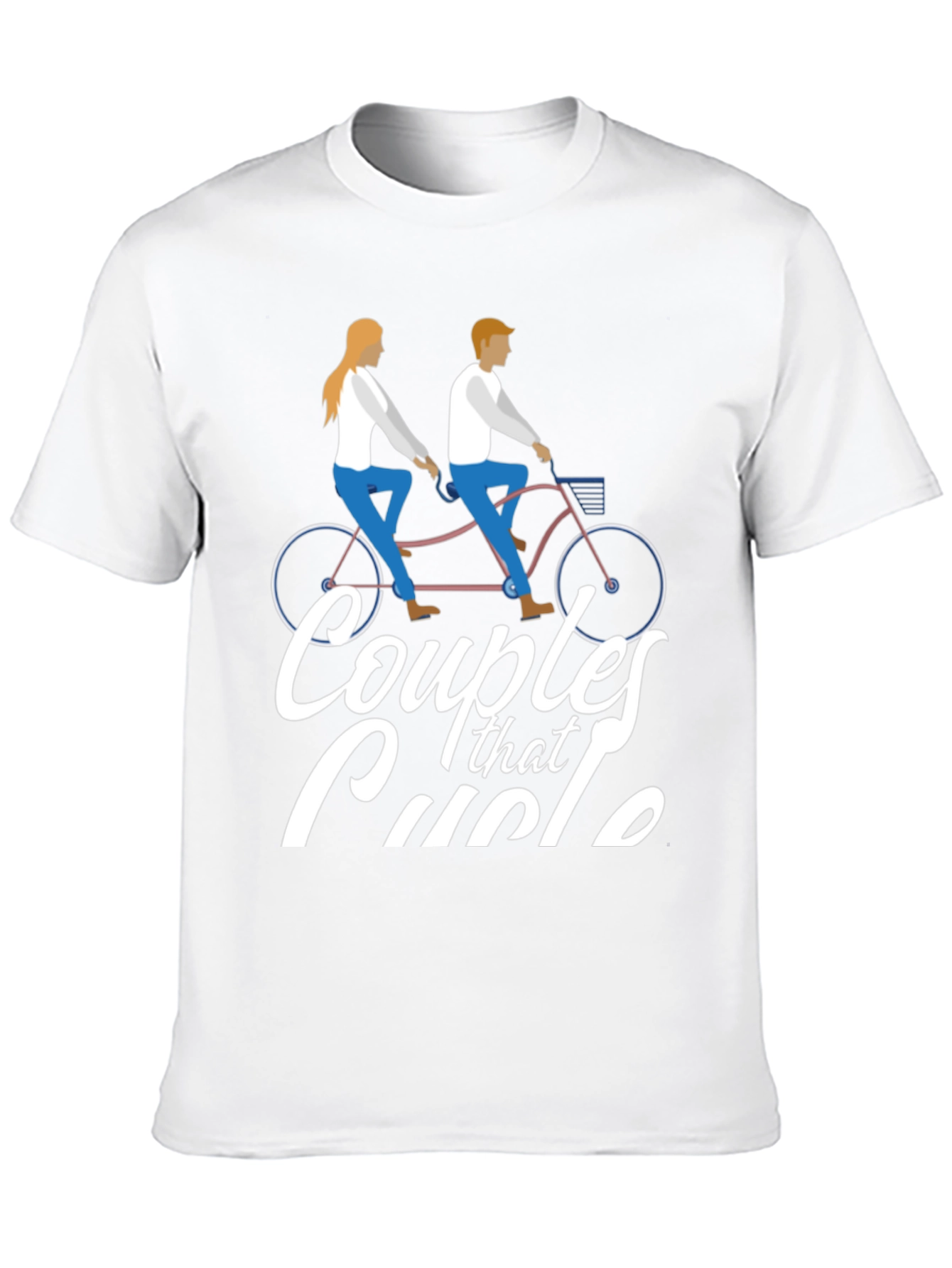 Couples That Cycle T-Shirt - Tandem Bike Design