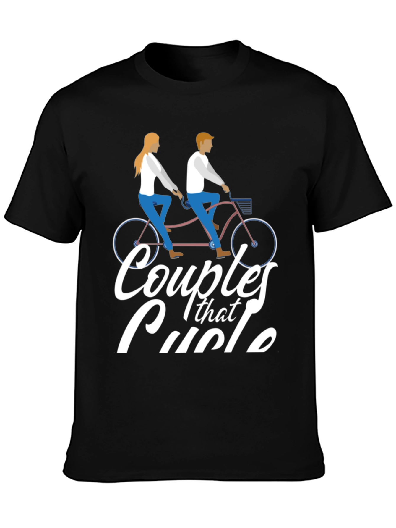 Couples That Cycle T-Shirt - Tandem Bike Design