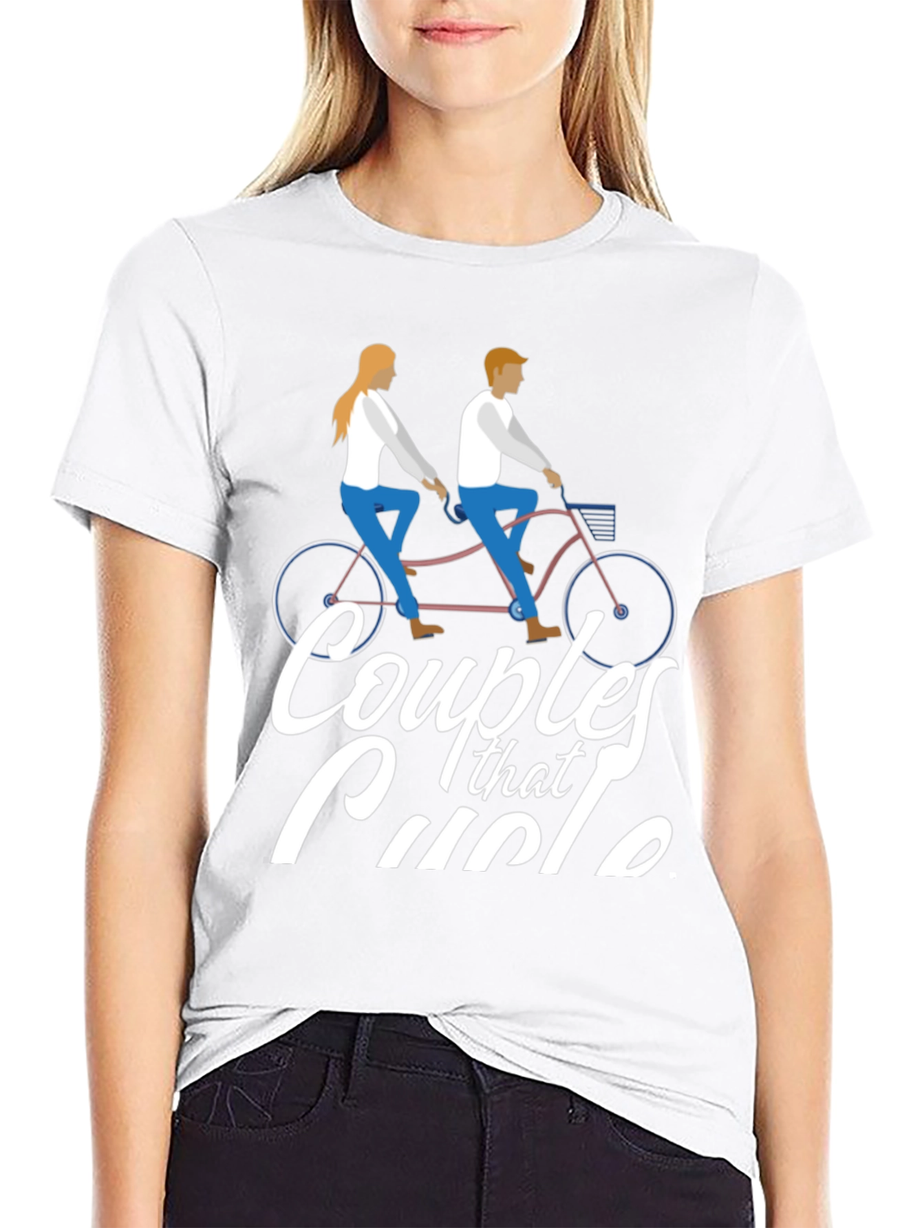 Couples That Cycle T-Shirt - Tandem Bike Design