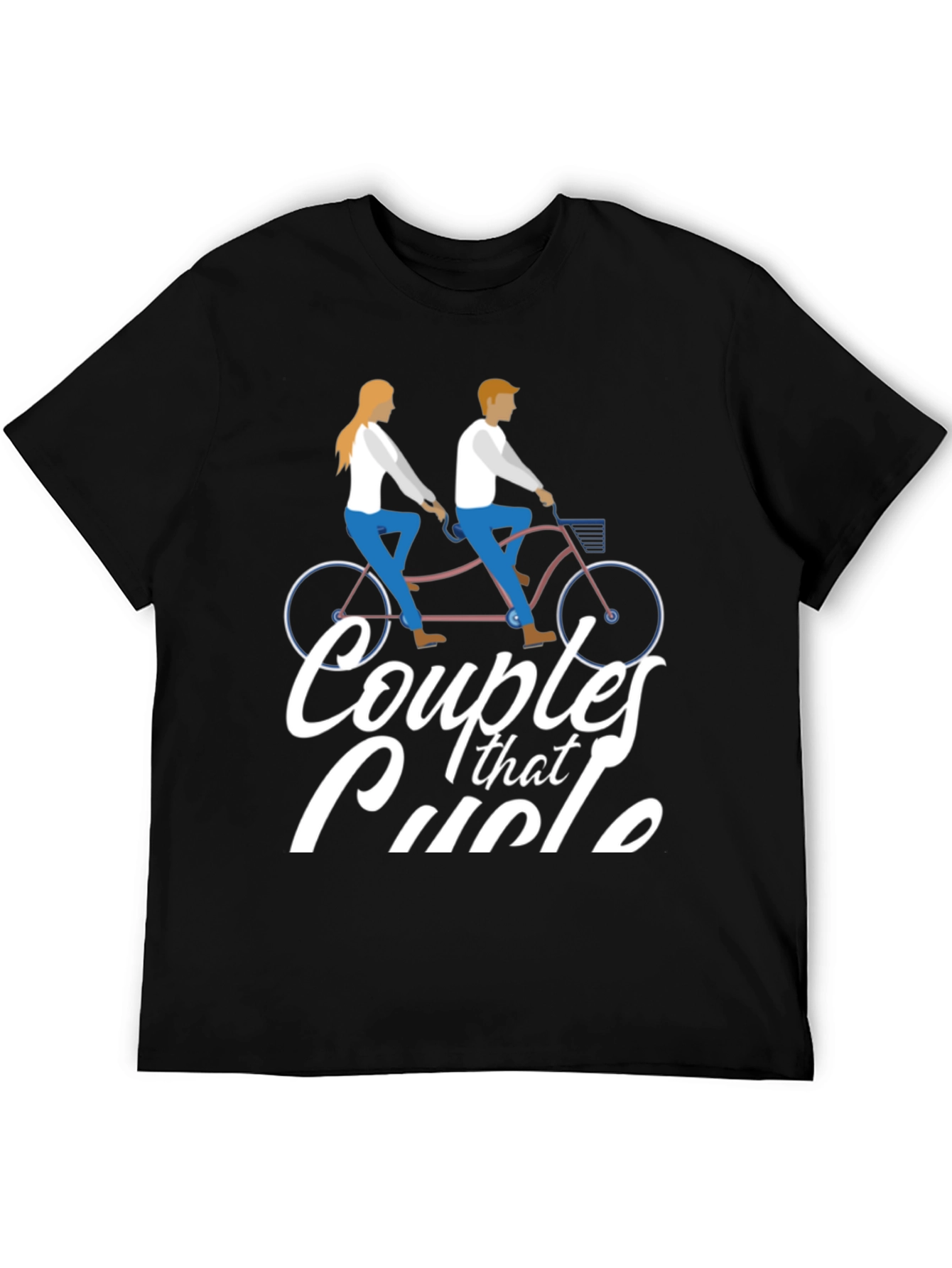 Couples That Cycle T-Shirt - Tandem Bike Design
