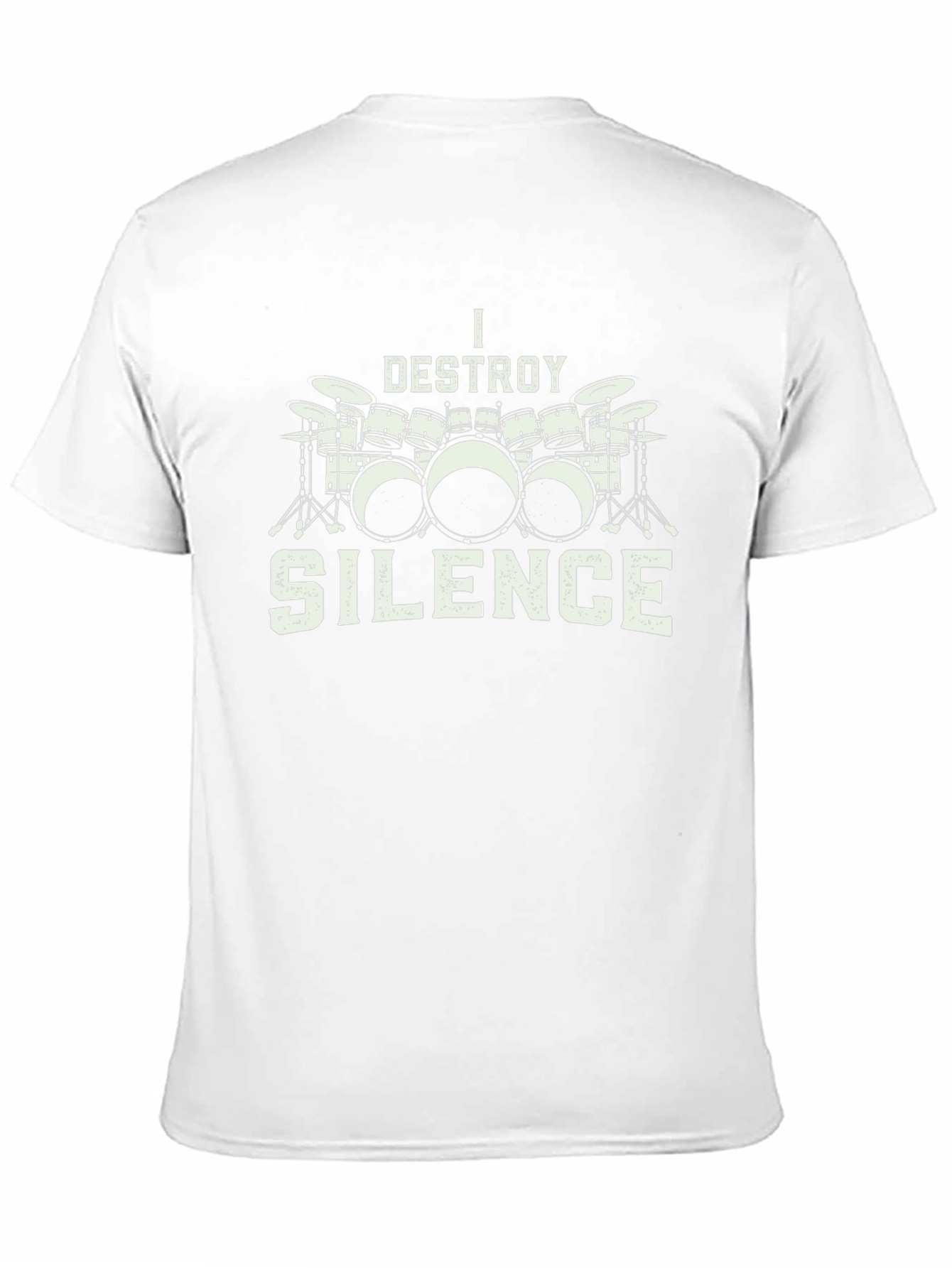 I Destroy Silence Drum Set Graphic T-Shirt