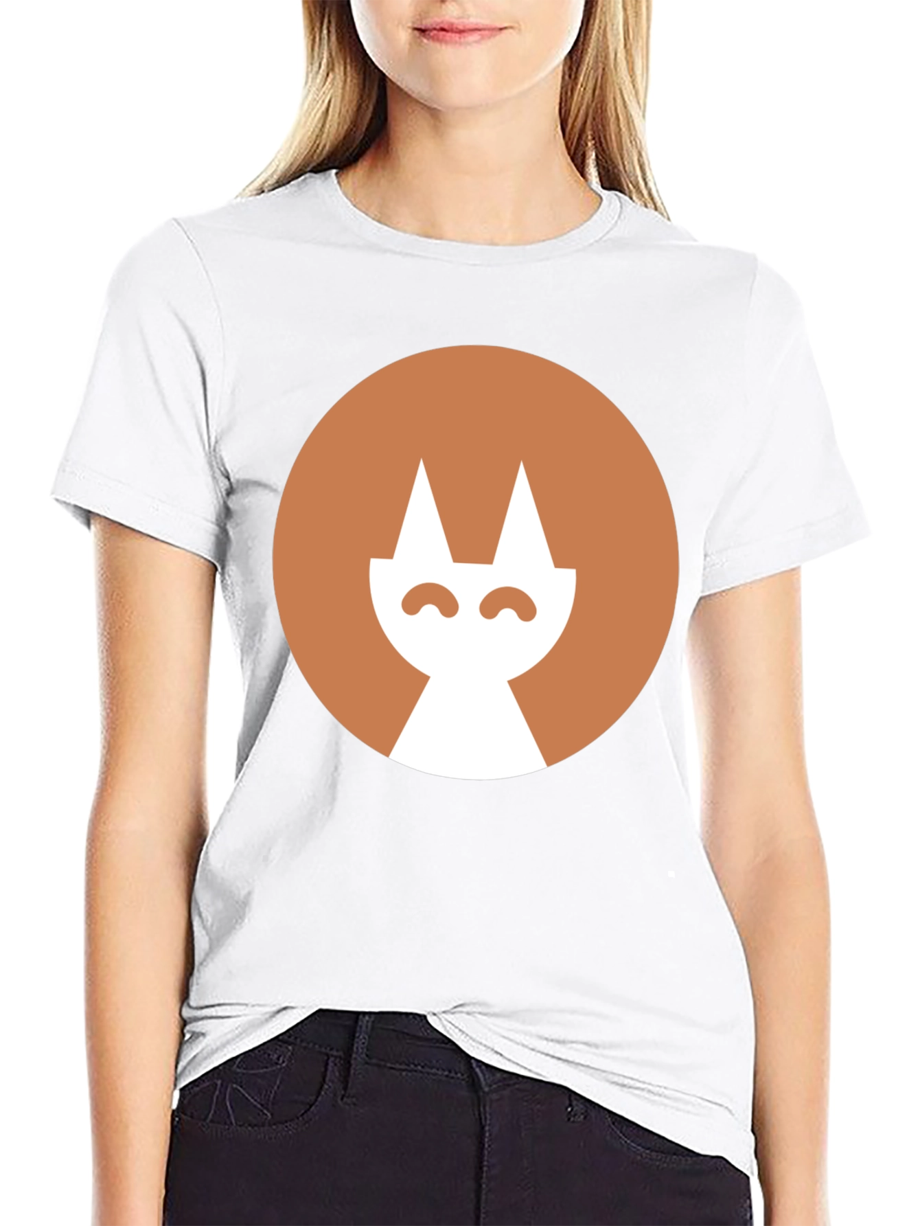 Minimalist Cat Graphic Tee - Casual Style