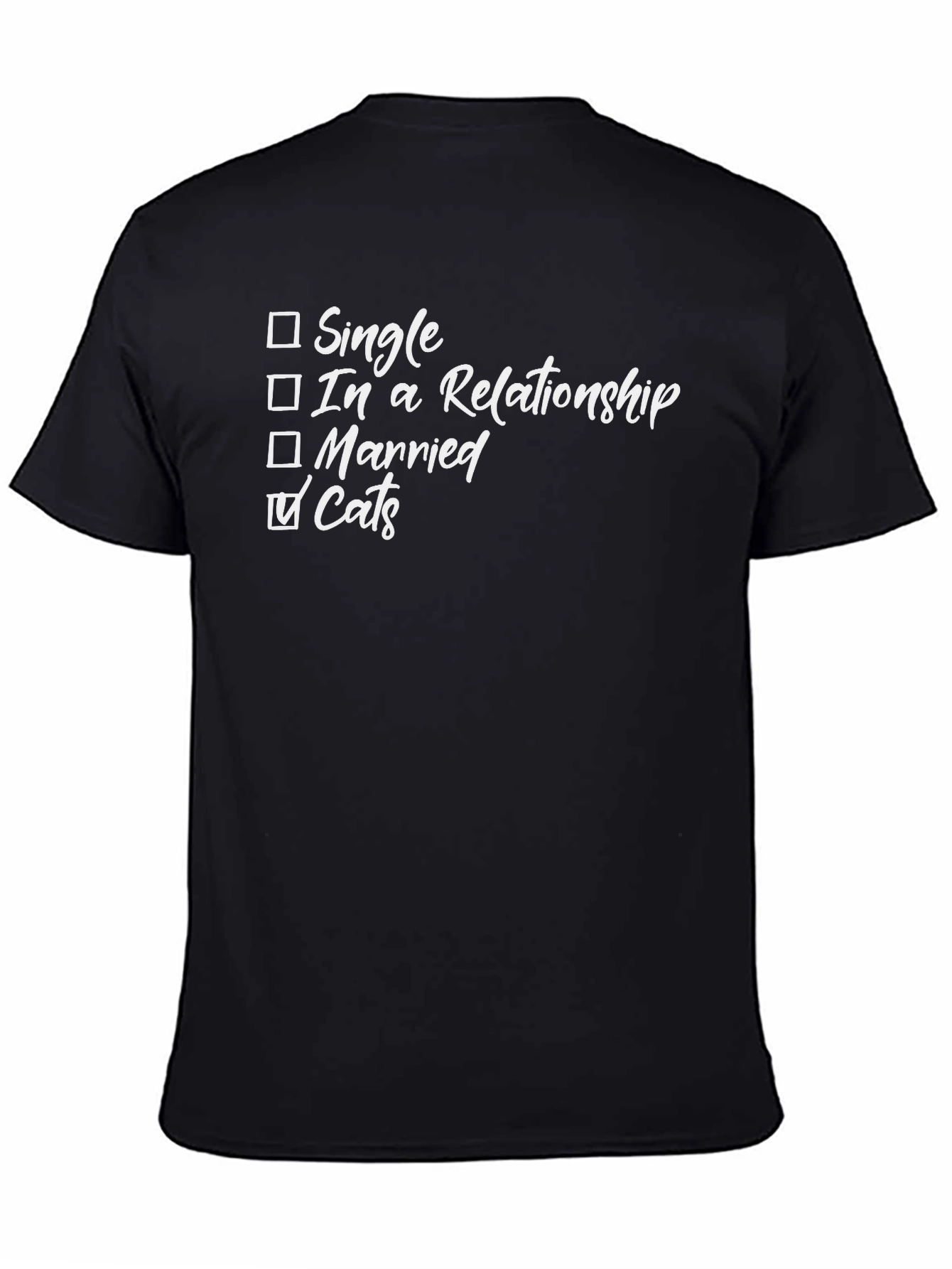 Cats Lover T-Shirt Funny Cat Relationship Status Tee