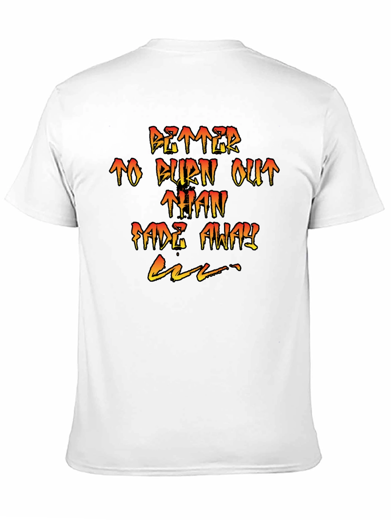 Burn Out Tee - Graphic Print T-Shirt