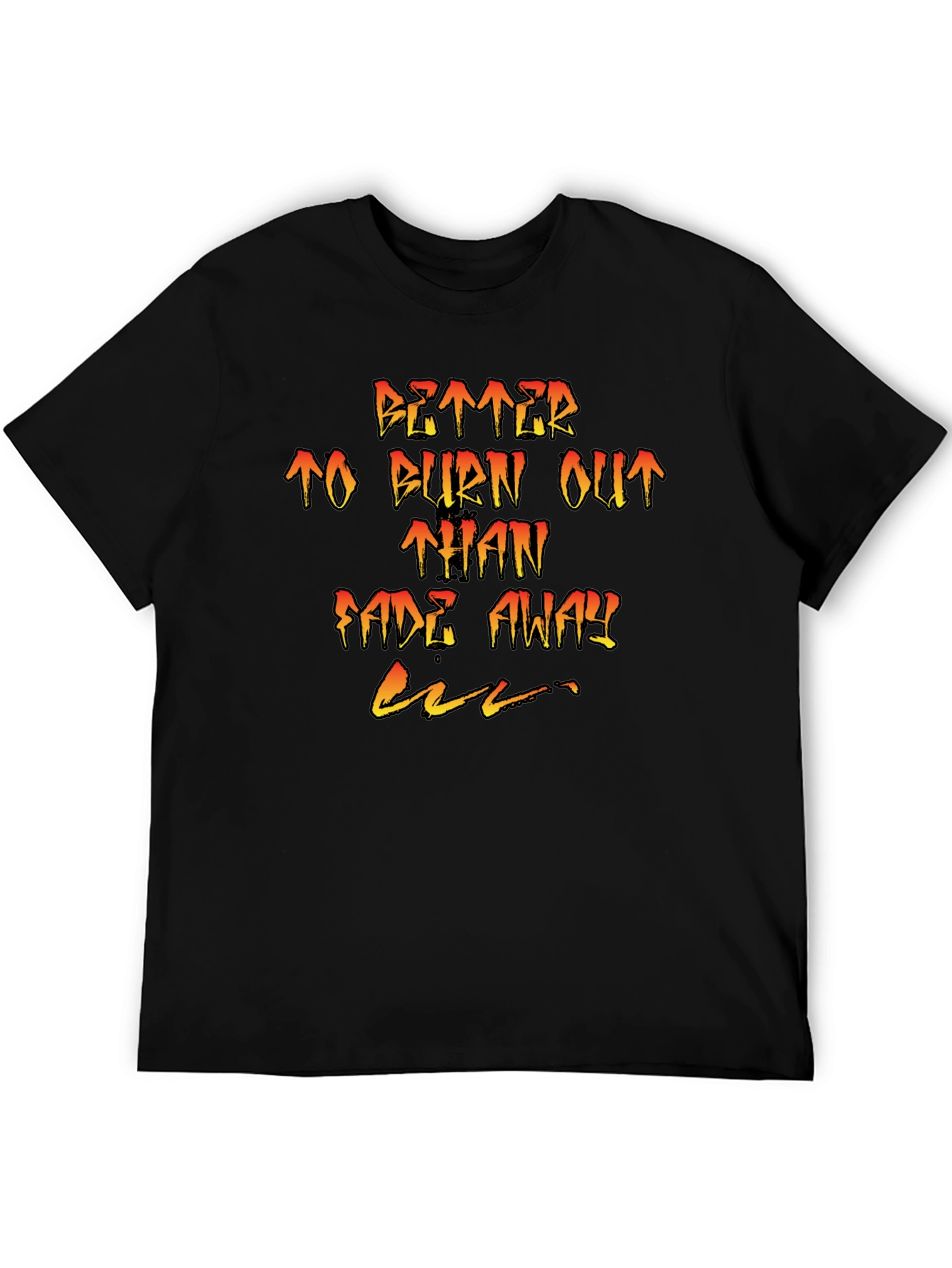 Burn Out Tee - Graphic Print T-Shirt