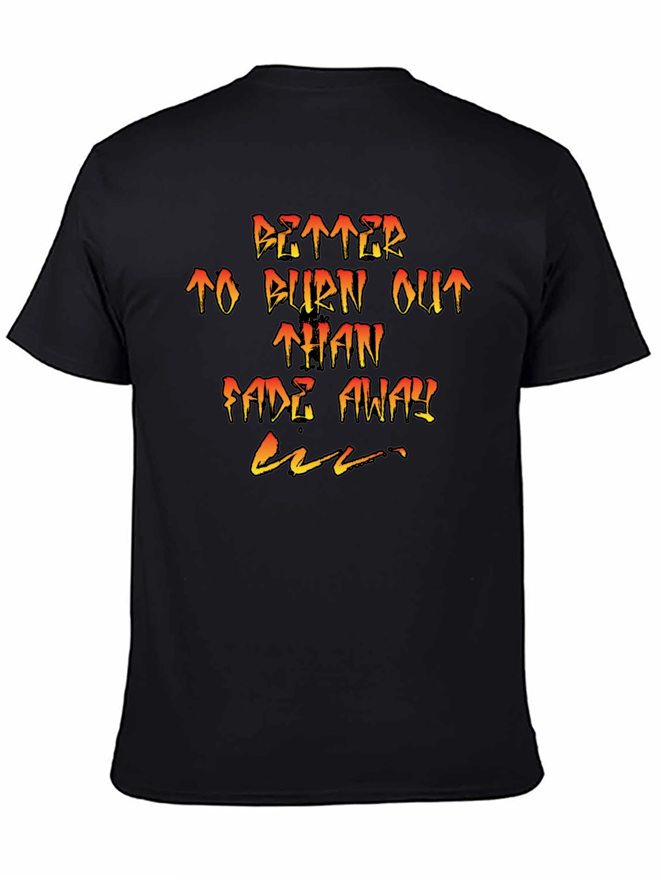 Burn Out Tee - Graphic Print T-Shirt