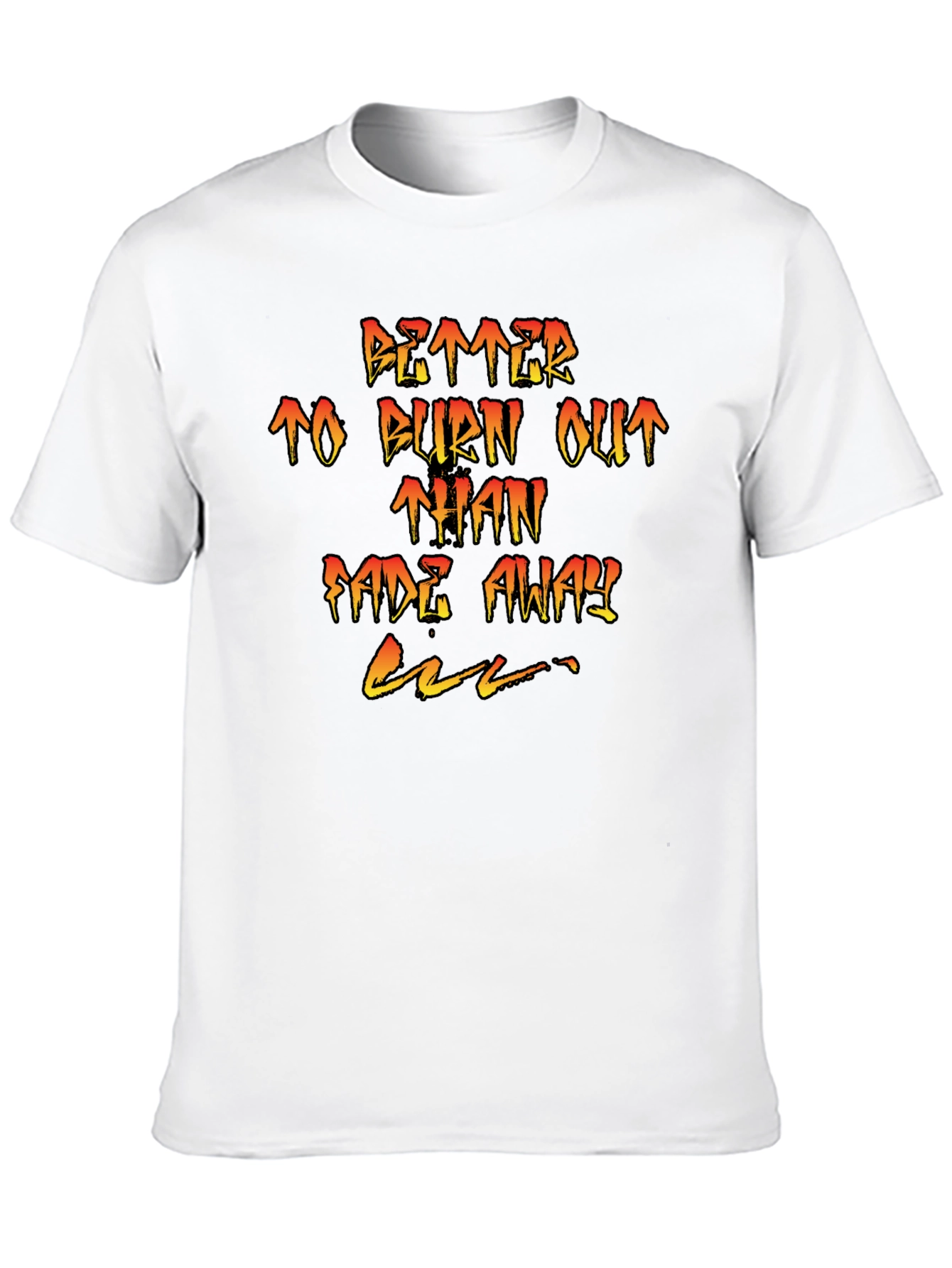 Burn Out Tee - Graphic Print T-Shirt