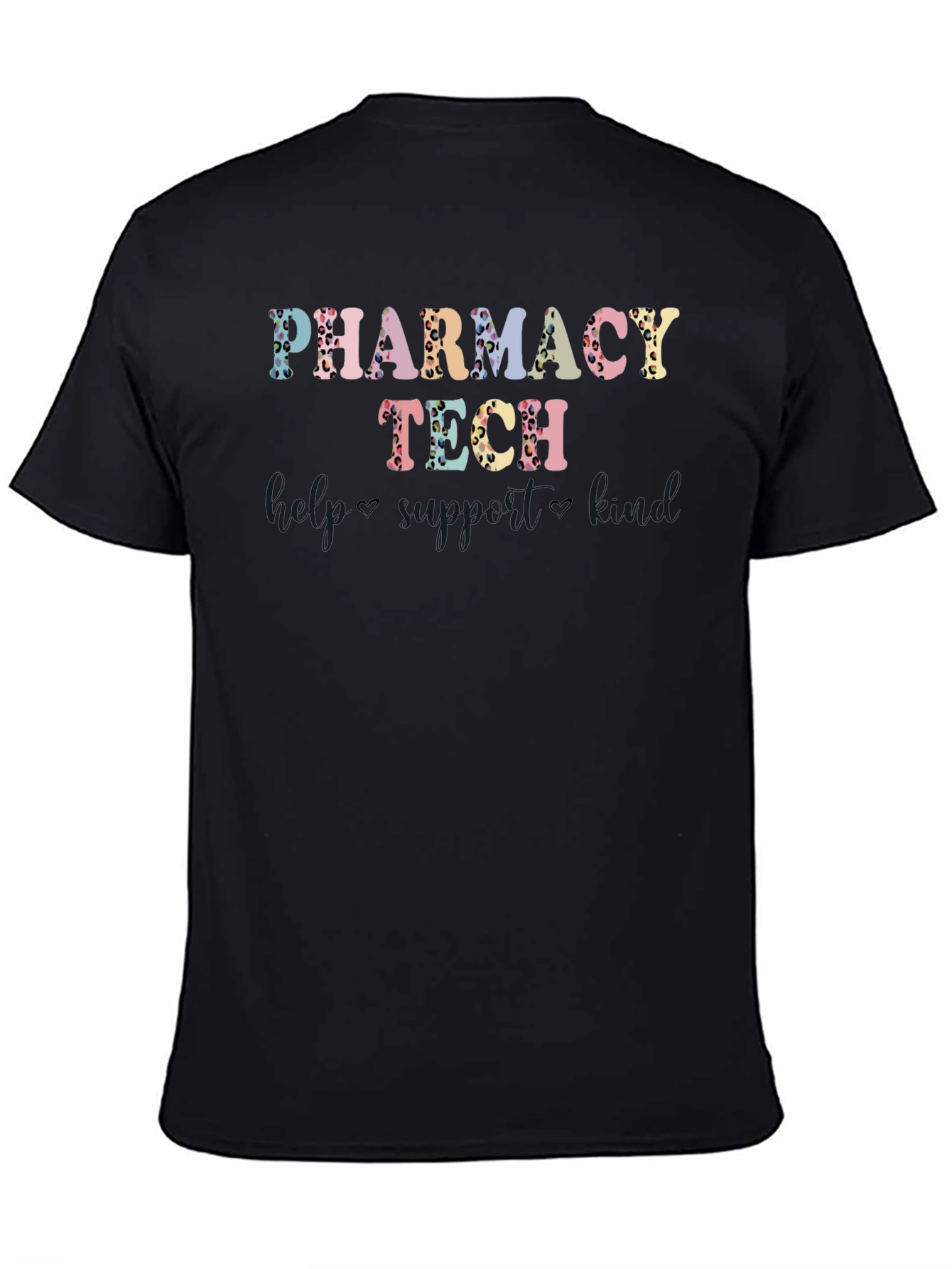 Pharmacy Tech T-Shirt - Leopard Print Design