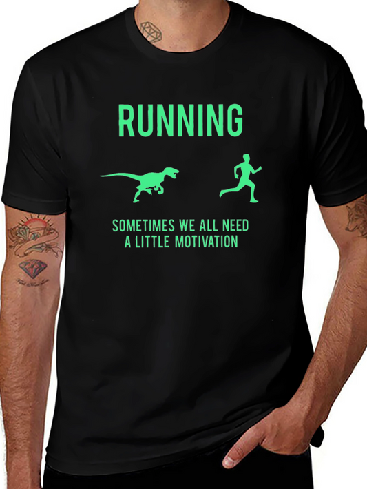 Running Dinosaur Motivation Graphic Tee