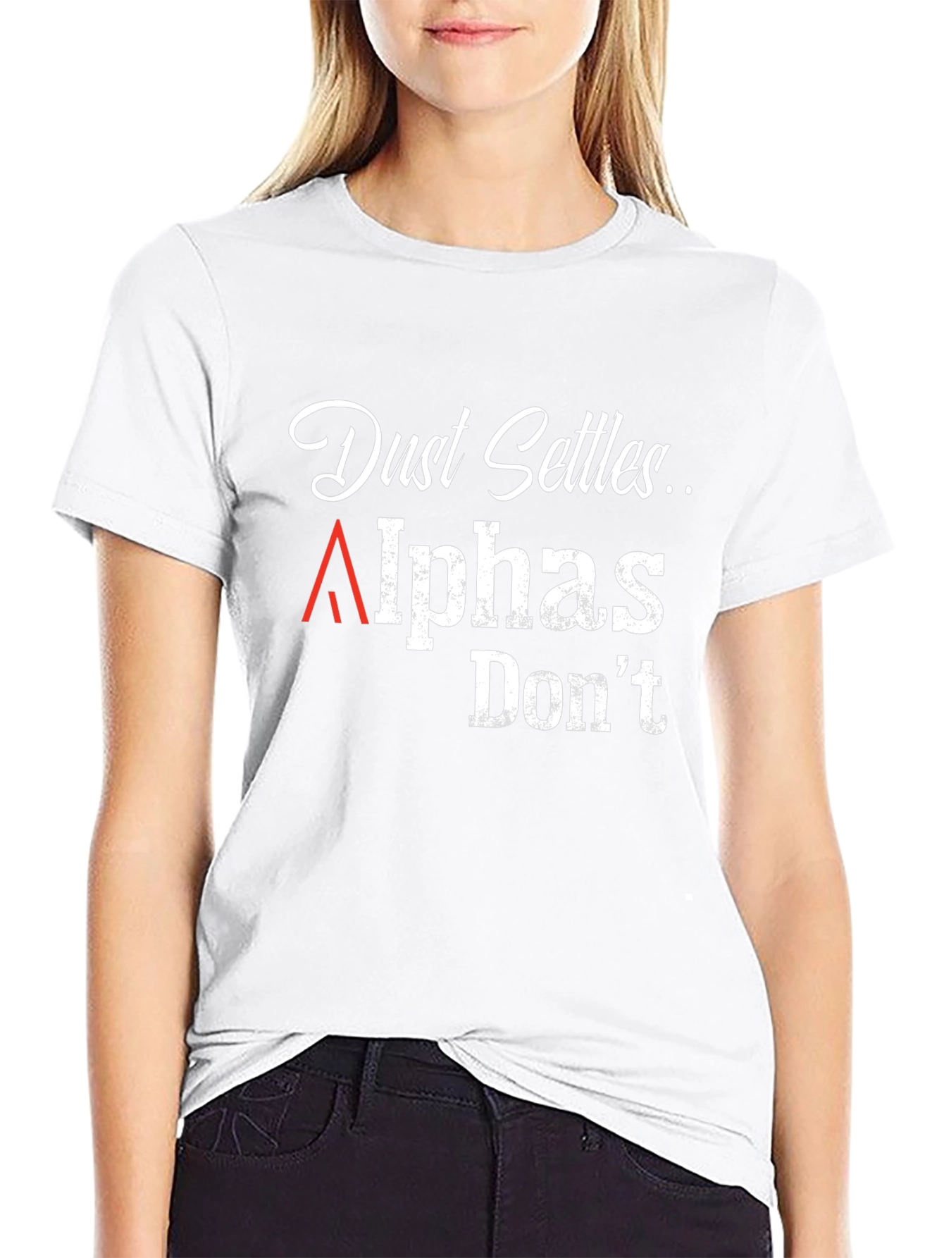 Dust Settles Alphas Dont Graphic Tee - Black