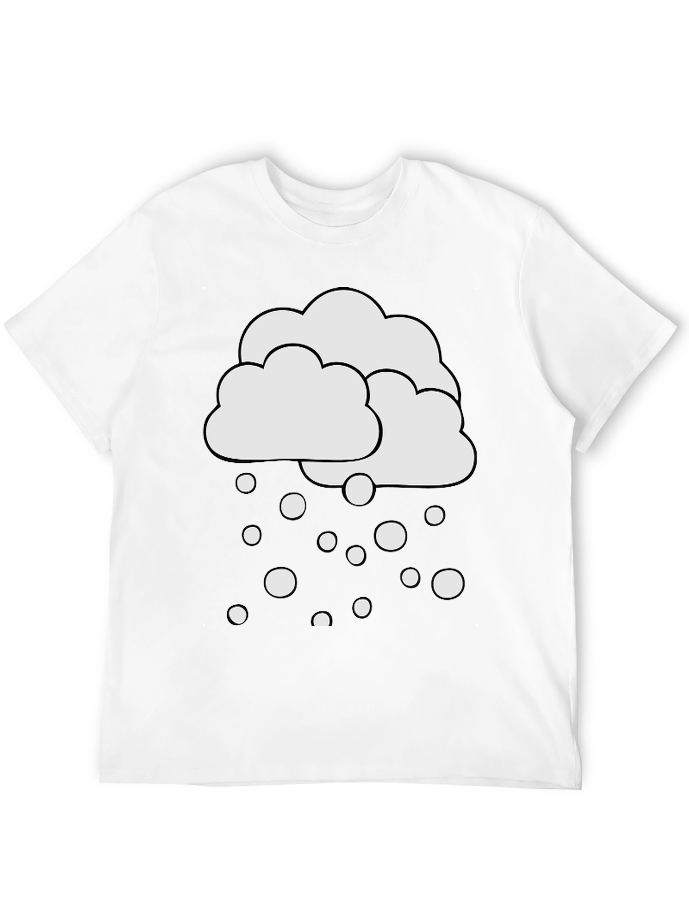 Snow Cloud Graphic Tee - Weather Inspired Design
