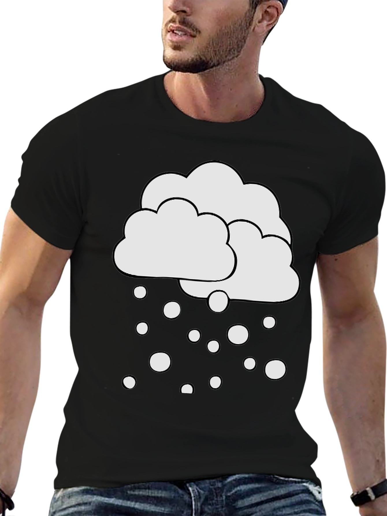 Snow Cloud Graphic Tee - Weather Inspired Design