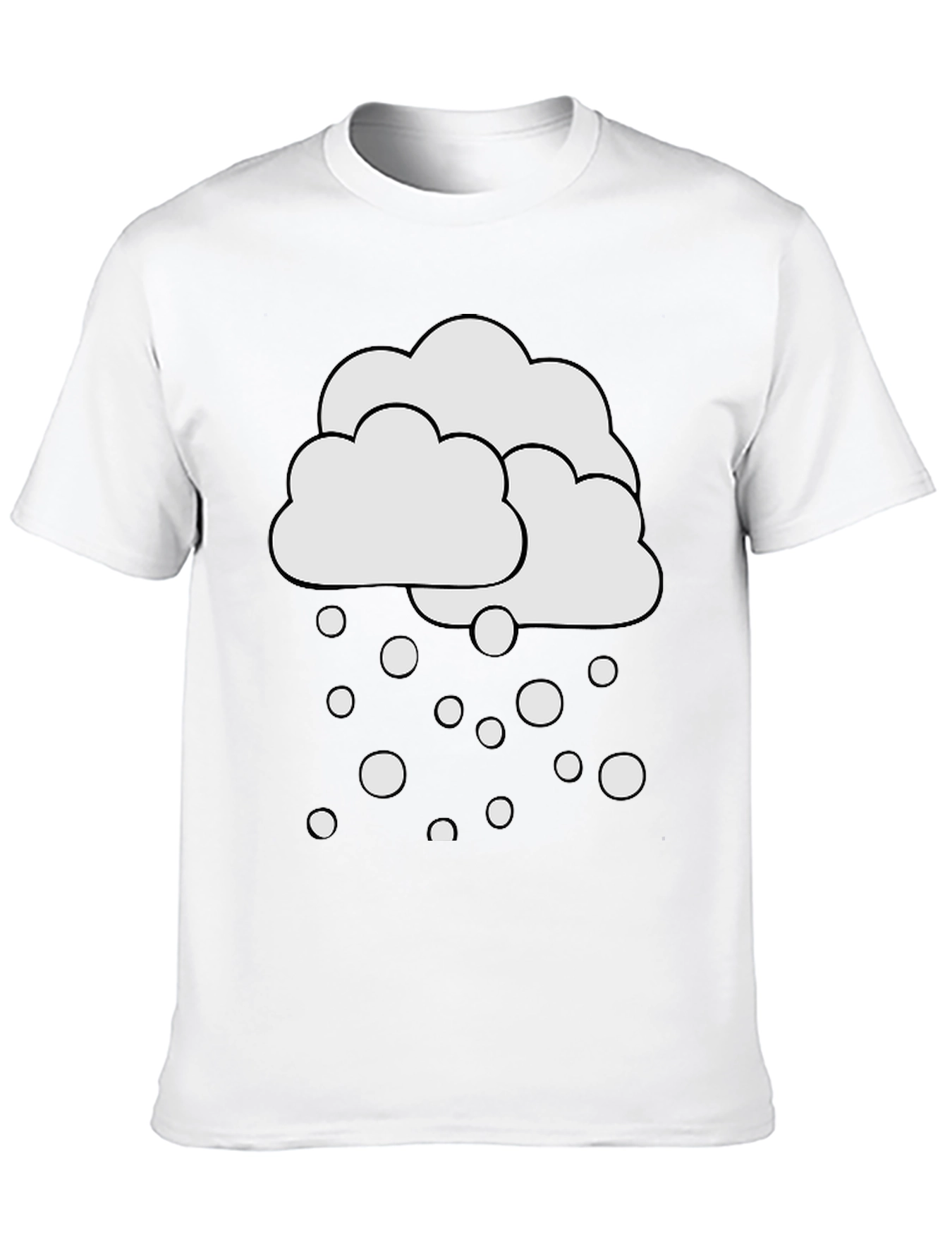 Snow Cloud Graphic Tee - Weather Inspired Design