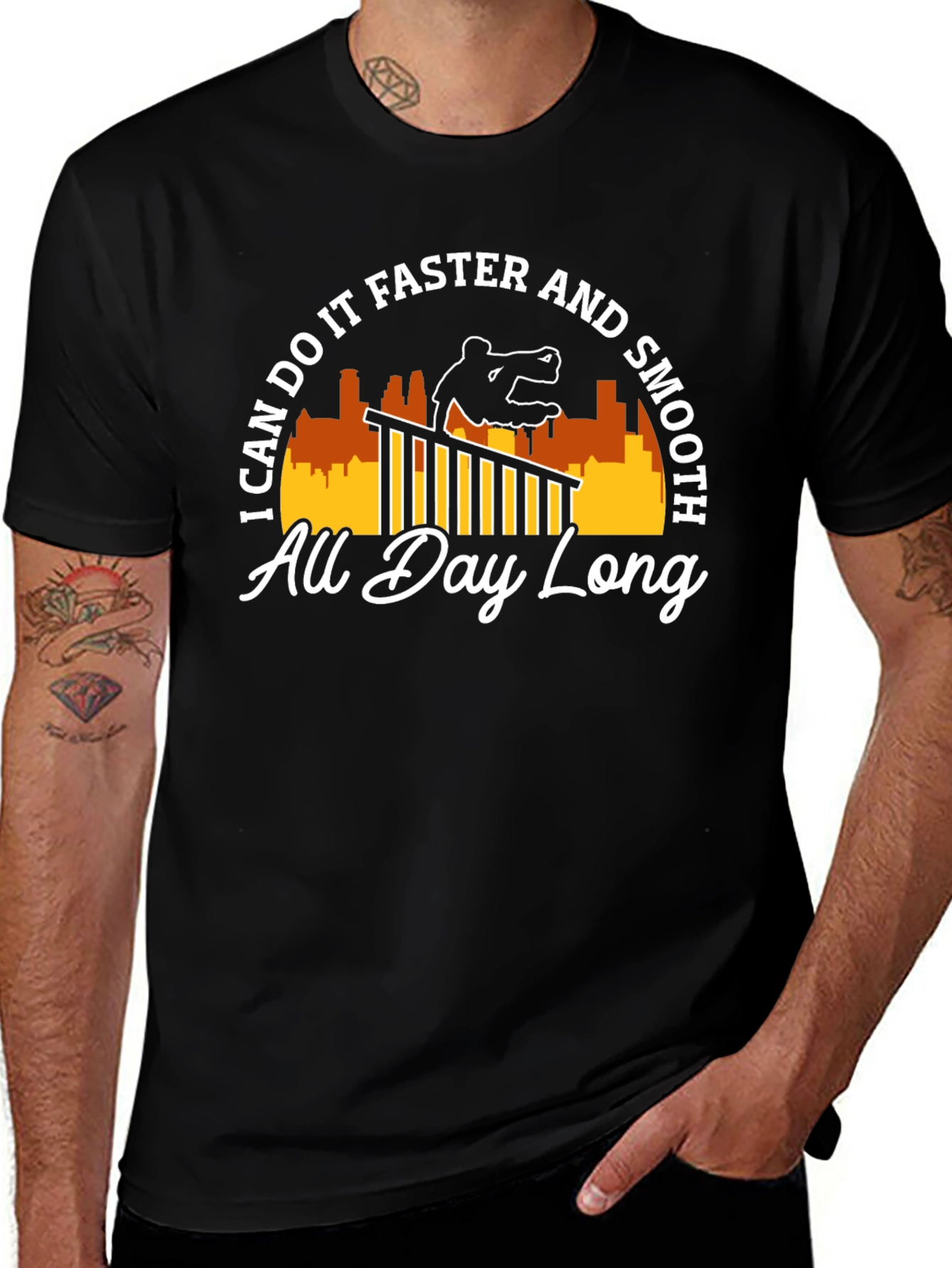 Skateboarding T-Shirt - All Day Long