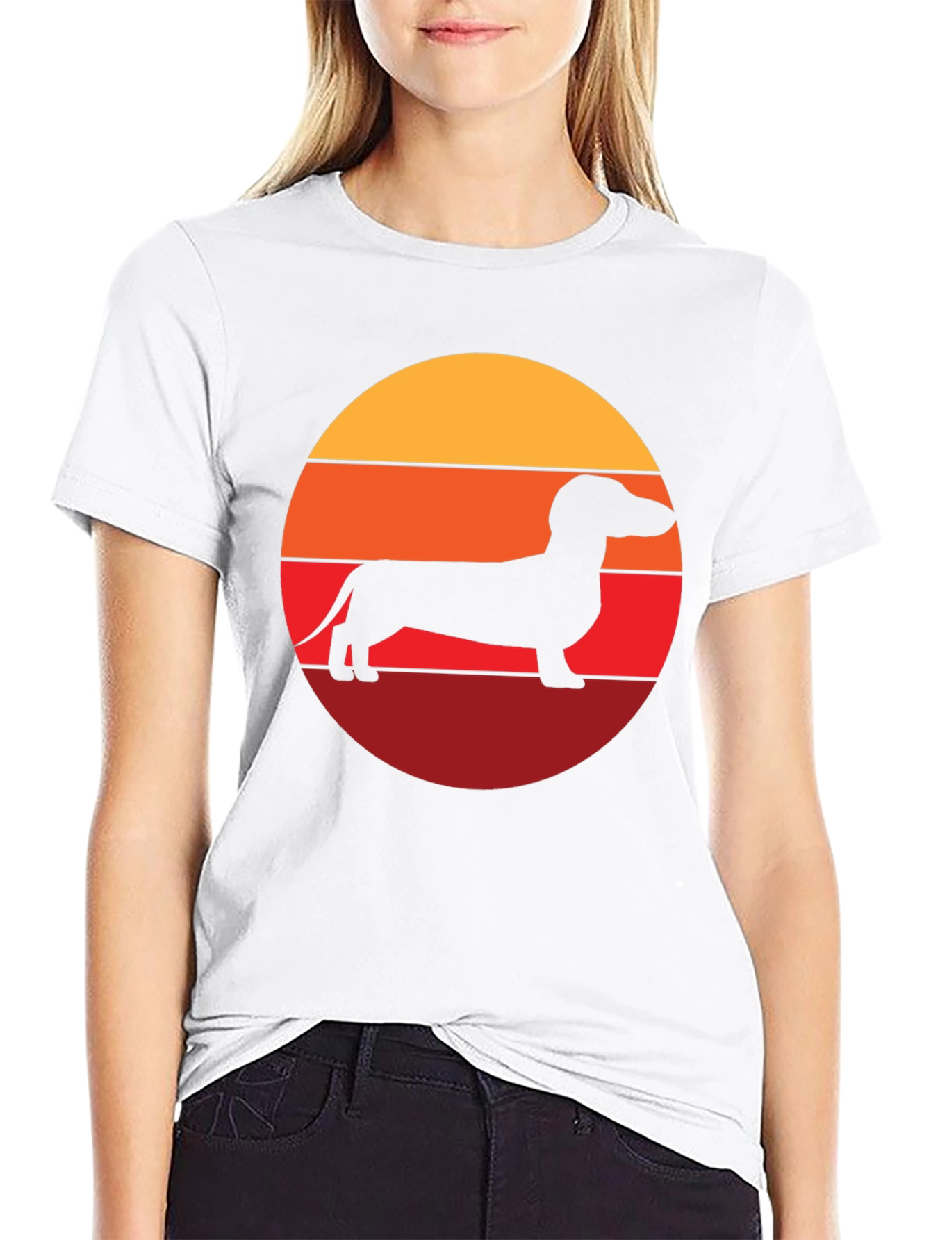 Dachshund Sunset Graphic Tee - Unisex